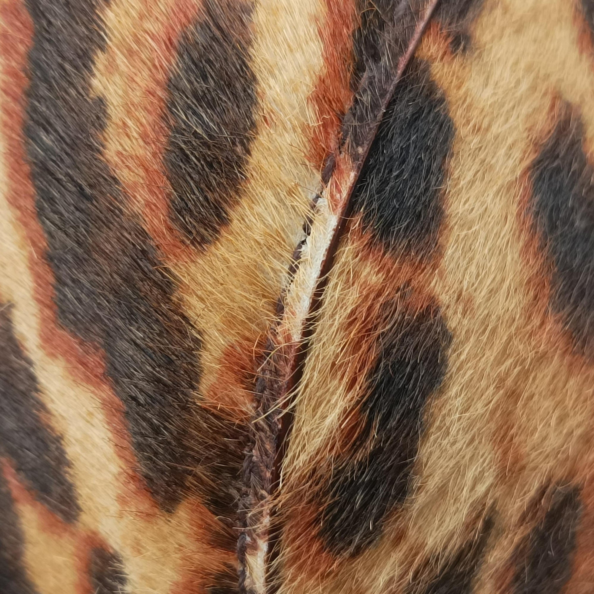 Pre-owned Christian Dior Diva Leopard Brown×Multicolour ponyhair　  handbag | stylenewstar