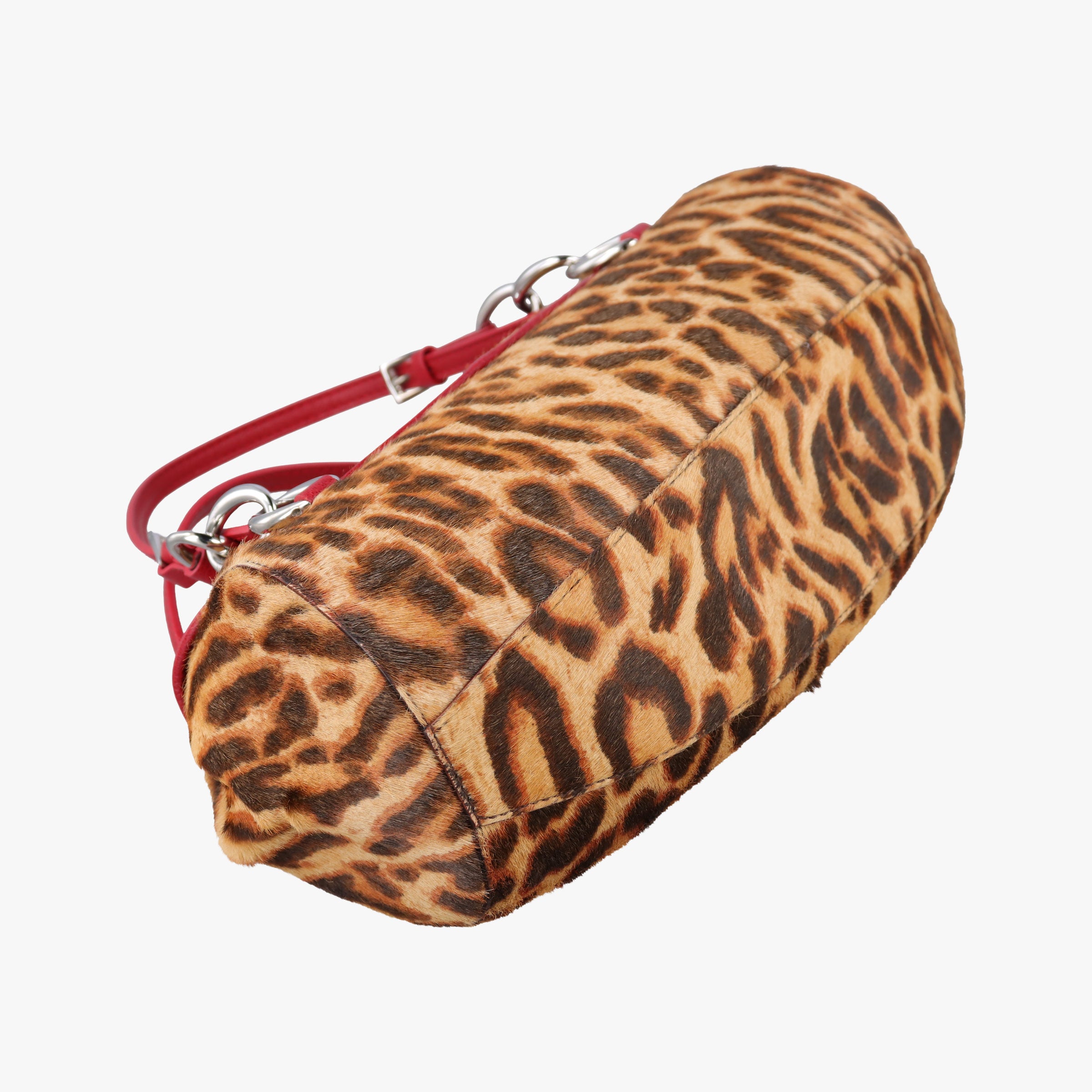 Pre-owned Christian Dior Diva Leopard Brown×Multicolour ponyhair　  handbag | stylenewstar