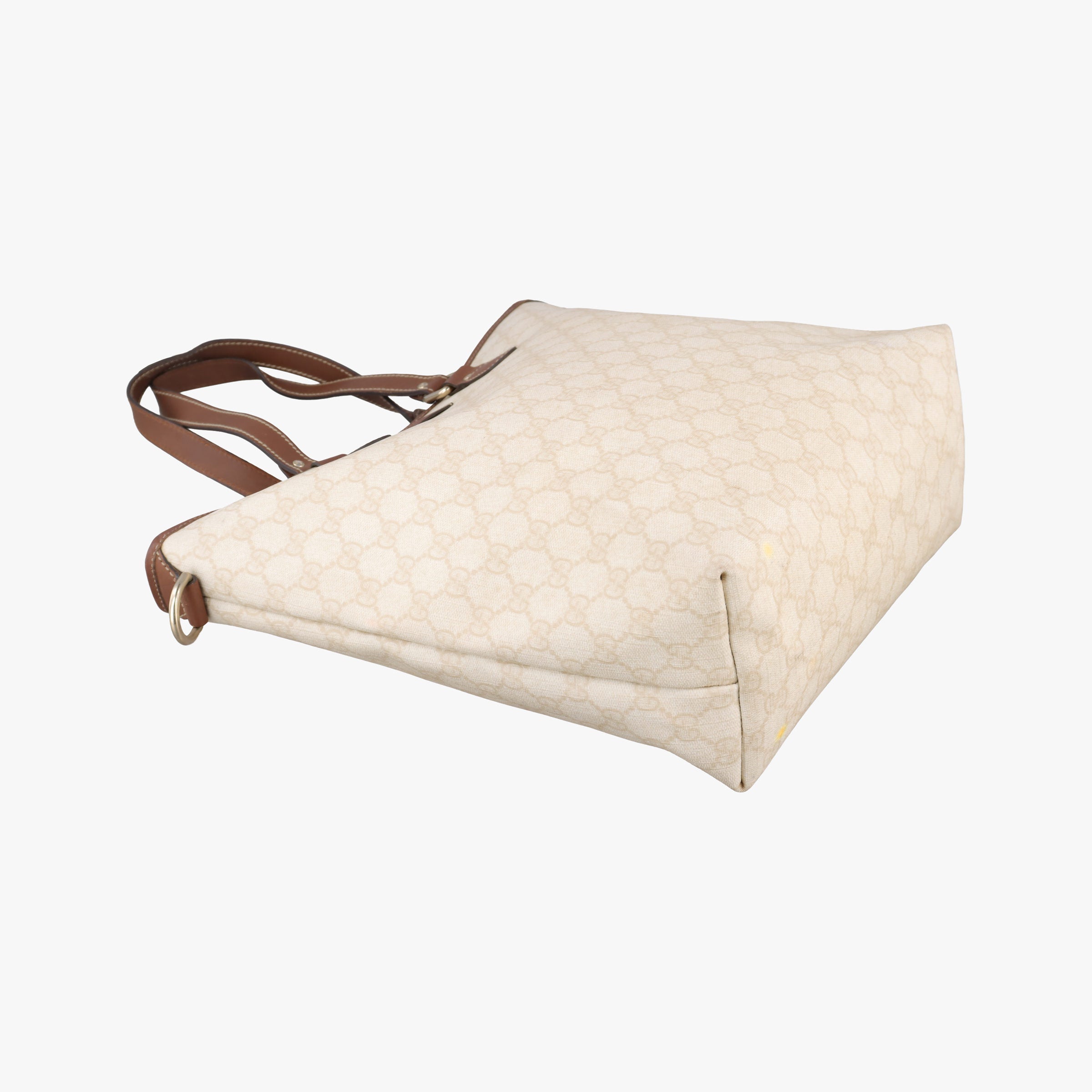 Pre-owned Gucci GG Supreme Tote Beige×Brown PVC coated canvas×Leather 189896 handbag | stylenewstar