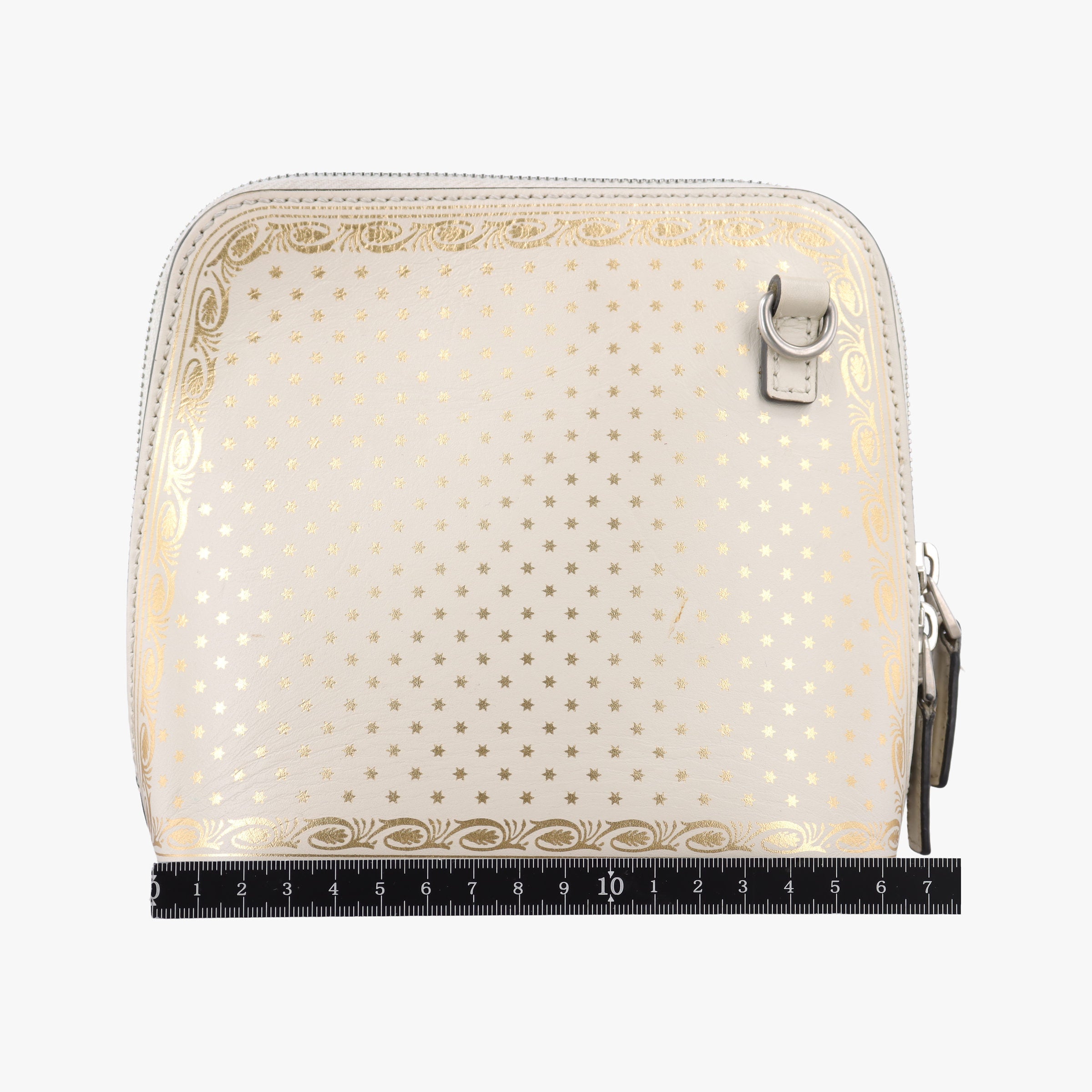 Pre-owned Gucci SEGA collaboration GUCCY print White Leather 511189 shoulderbag | stylenewstar