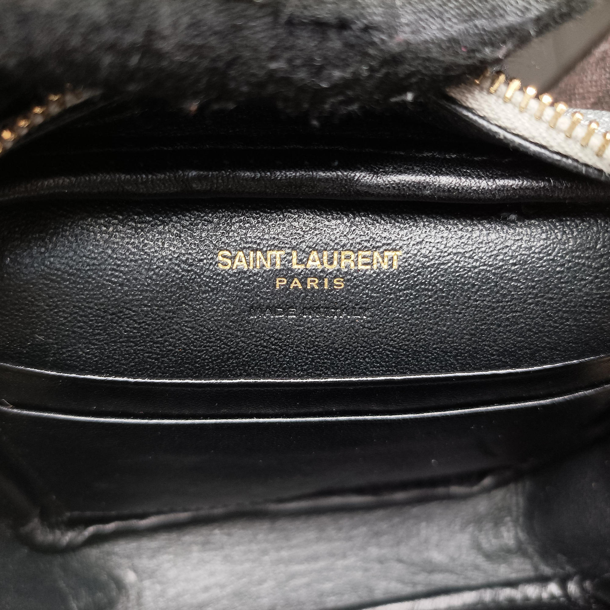 Pre-owned Yves Saint Laurent Monogram Blogger Silver Leather 425317 shoulderbag | stylenewstar