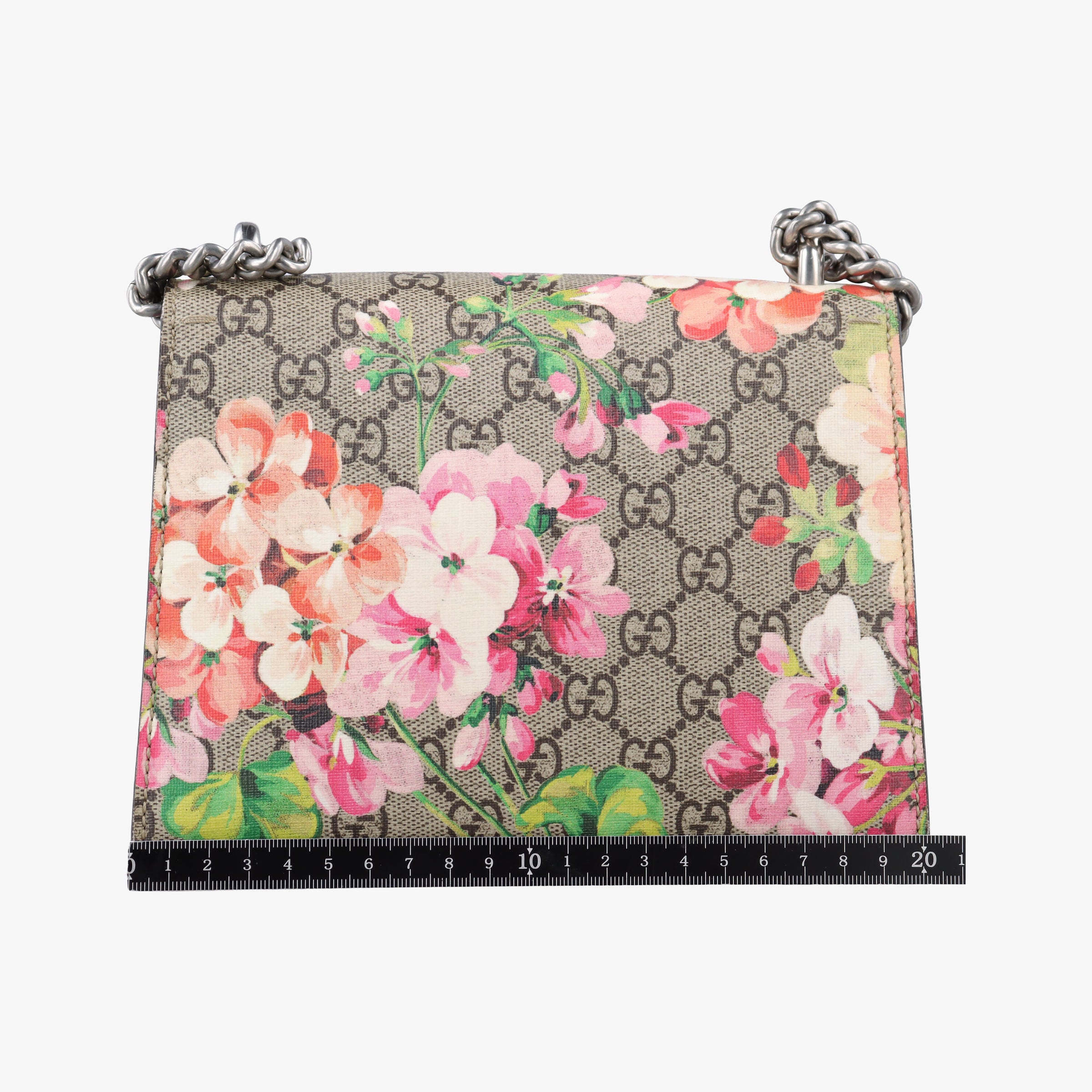 Pre-owned Gucci Dionysus beige×red×multicolor PVC coated canvas × suede 421970 shoulderbag | stylenewstar