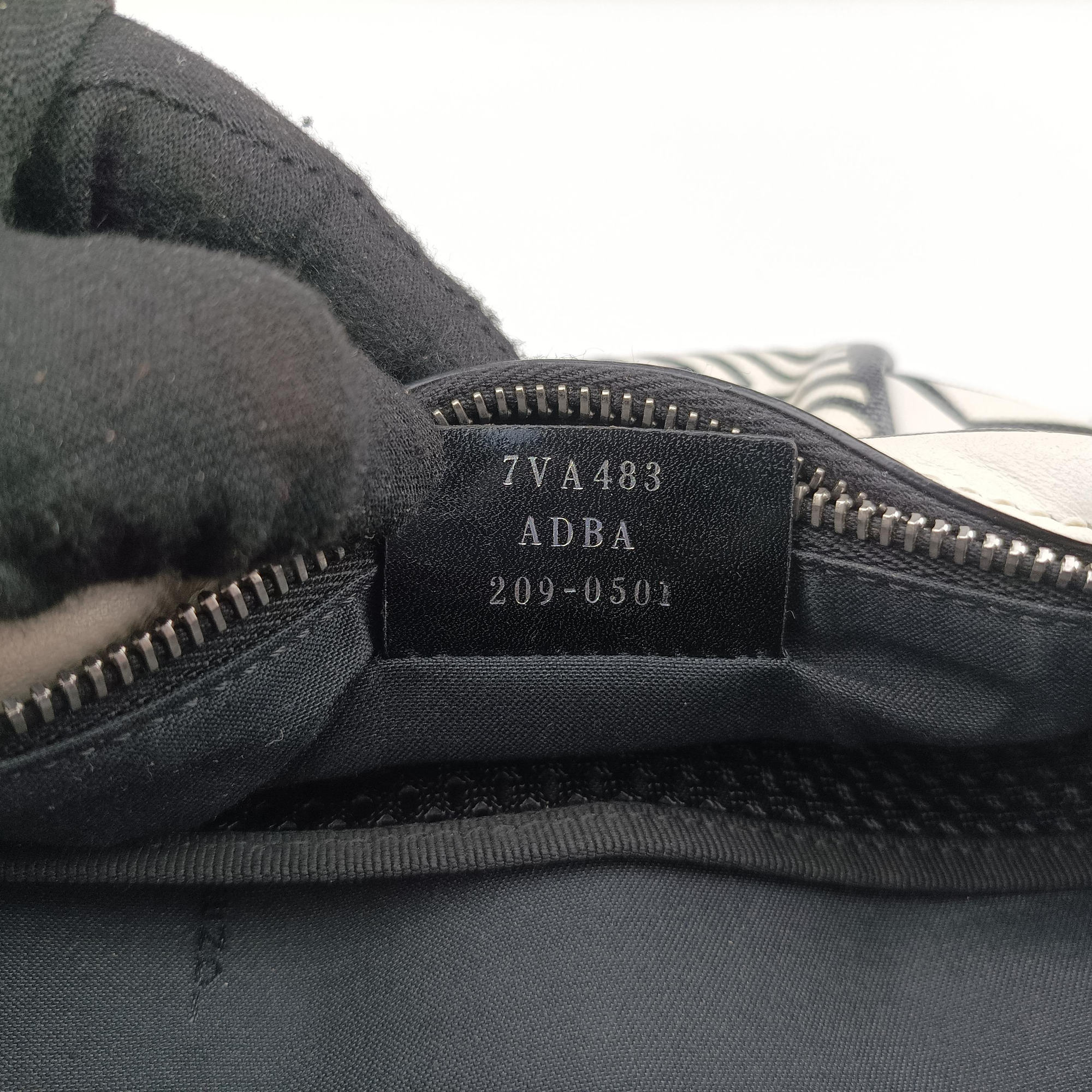 Secondhand Fendi California Sky White × Black PVC coated canvas 7VA483 bum bag/waist bag | stylenewstar