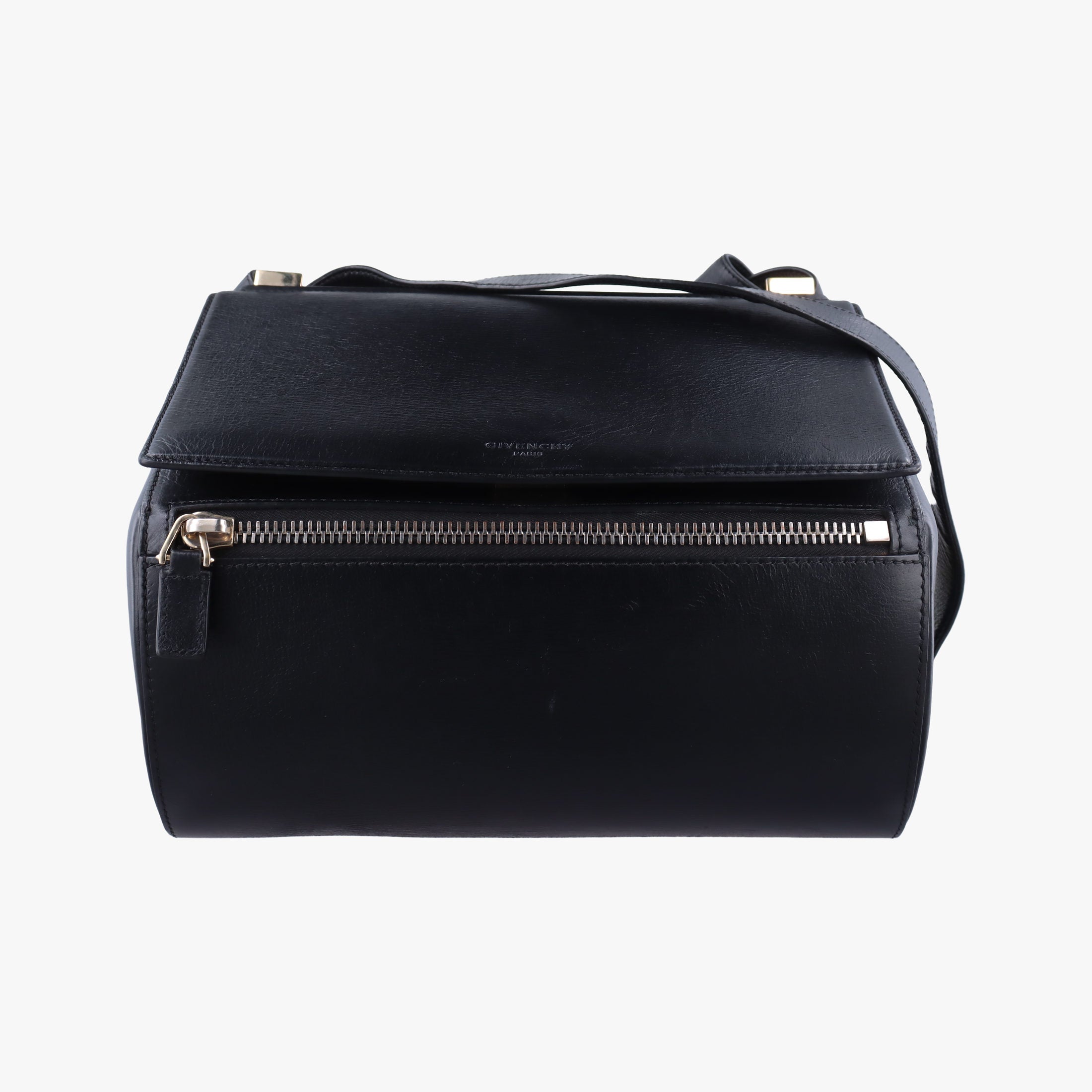 Pre-owned Givenchy Pandora Black Leather  shoulderbag | stylenewstar