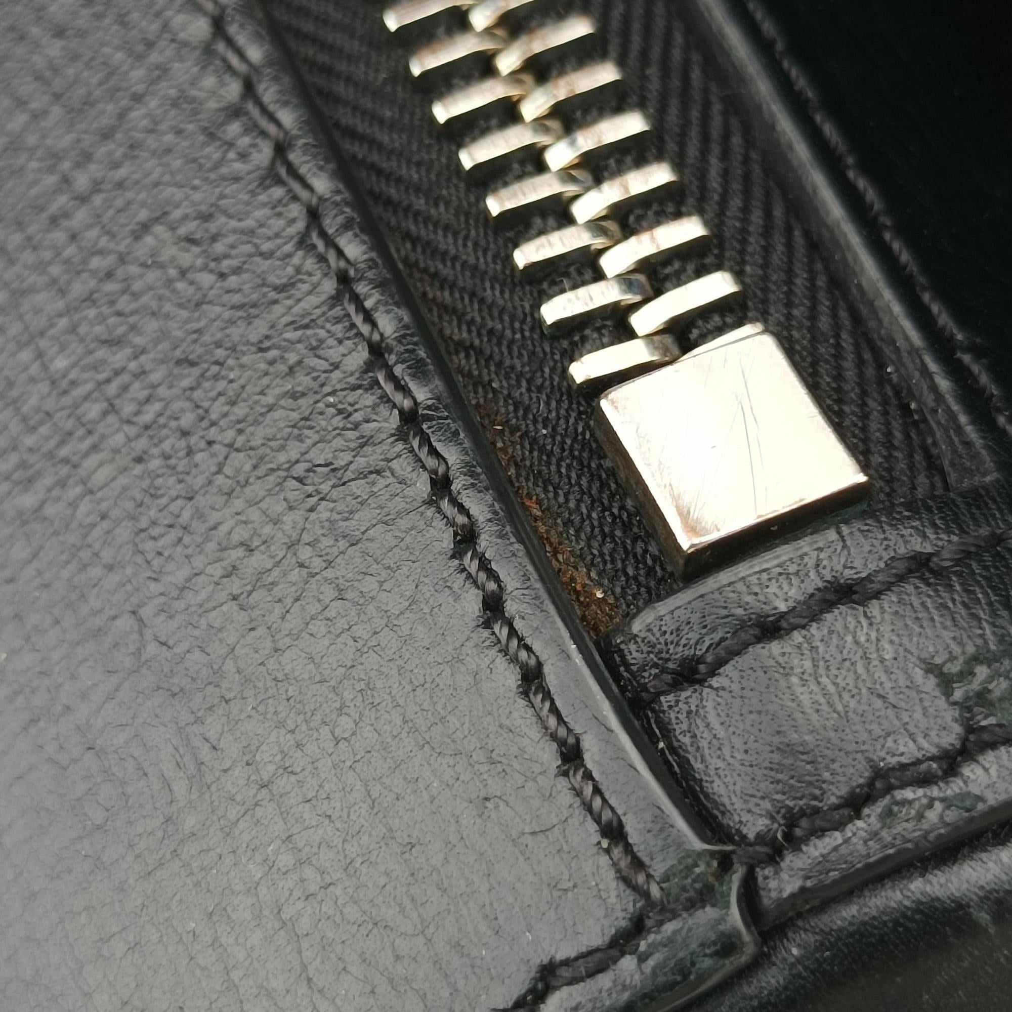 Pre-owned Givenchy Pandora Black Leather  shoulderbag | stylenewstar