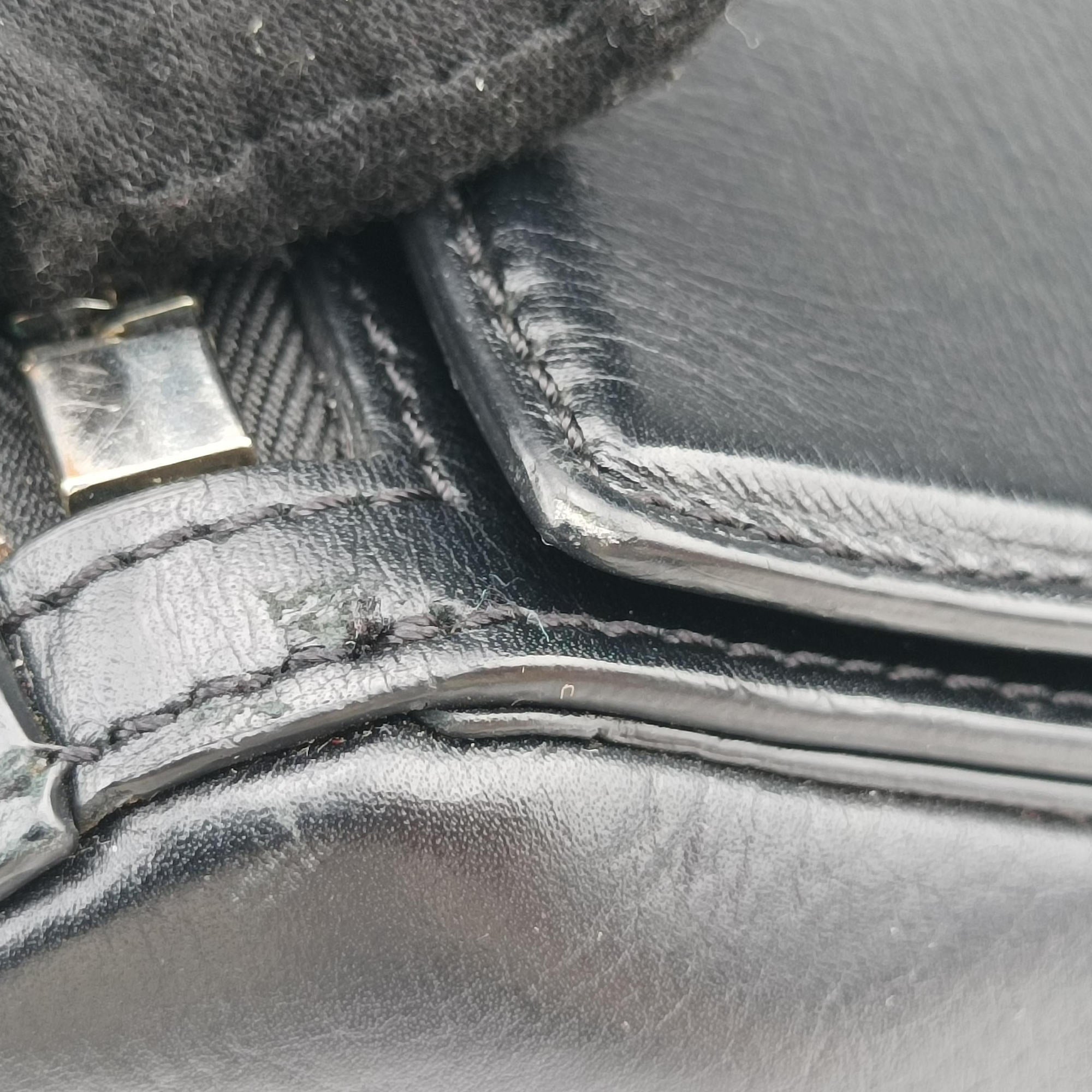 Pre-owned Givenchy Pandora Black Leather  shoulderbag | stylenewstar