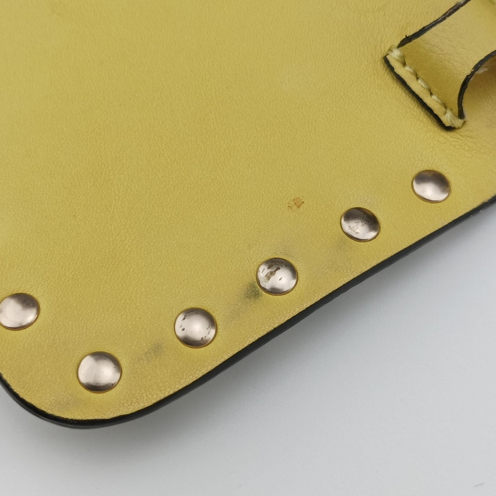 Pre-owned Valentino Rockstud Green x Pink x Yellow x Blue Leather  shoulderbag | stylenewstar