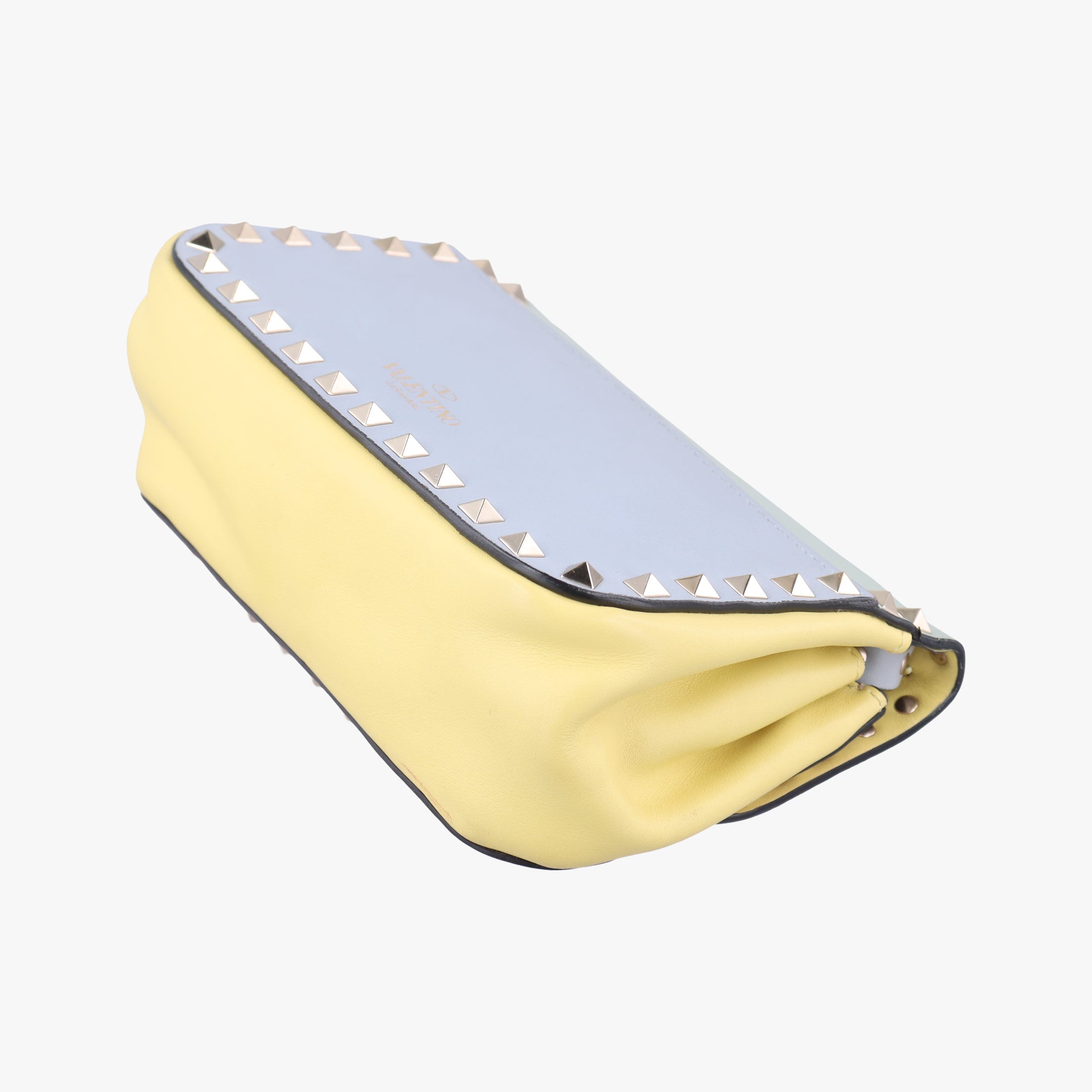 Pre-owned Valentino Rockstud Green x Pink x Yellow x Blue Leather  shoulderbag | stylenewstar