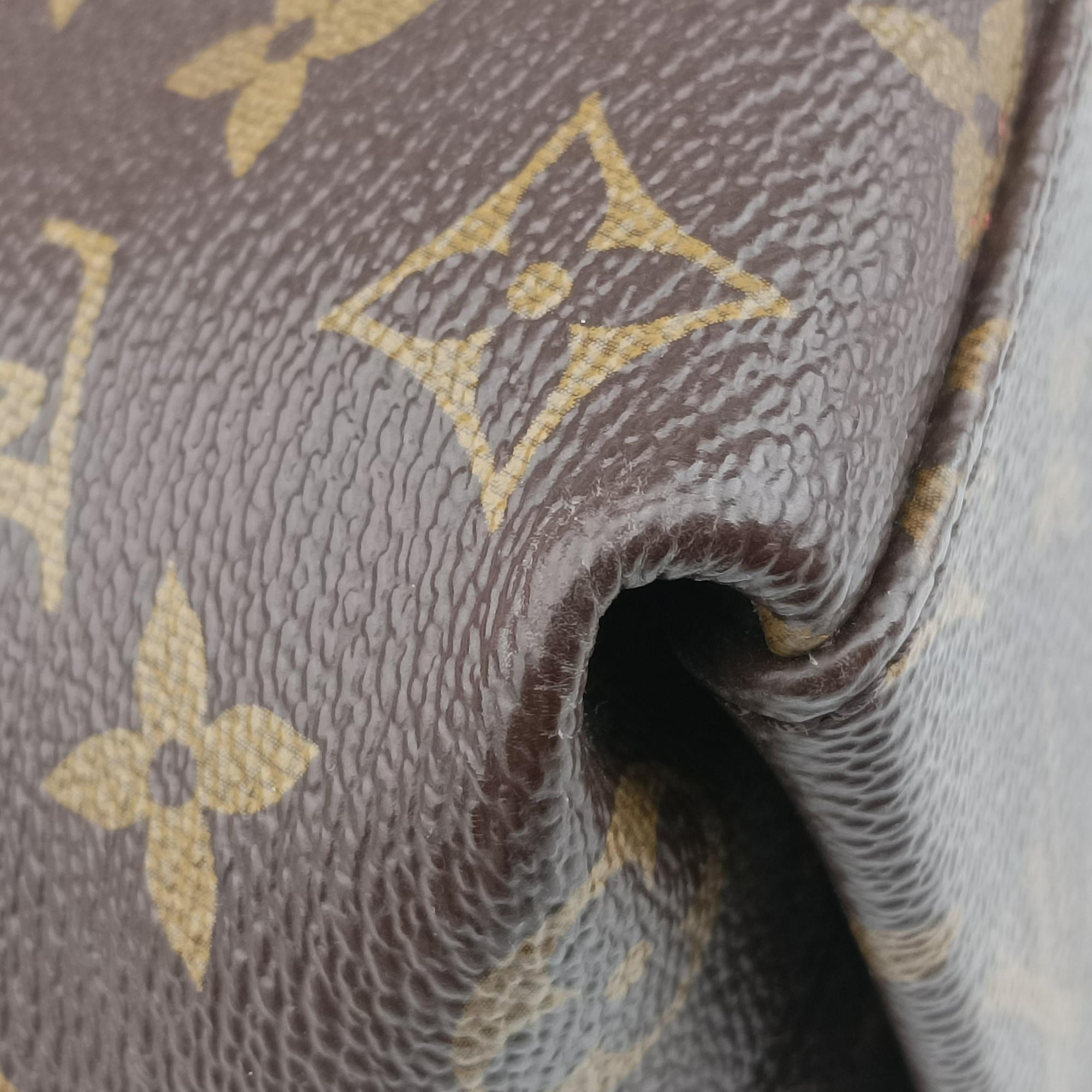 Pre-owned Louis Vuitton Tuileries Besace brown×Red Monogram Canvas×calf leather M43798 shoulderbag | stylenewstar