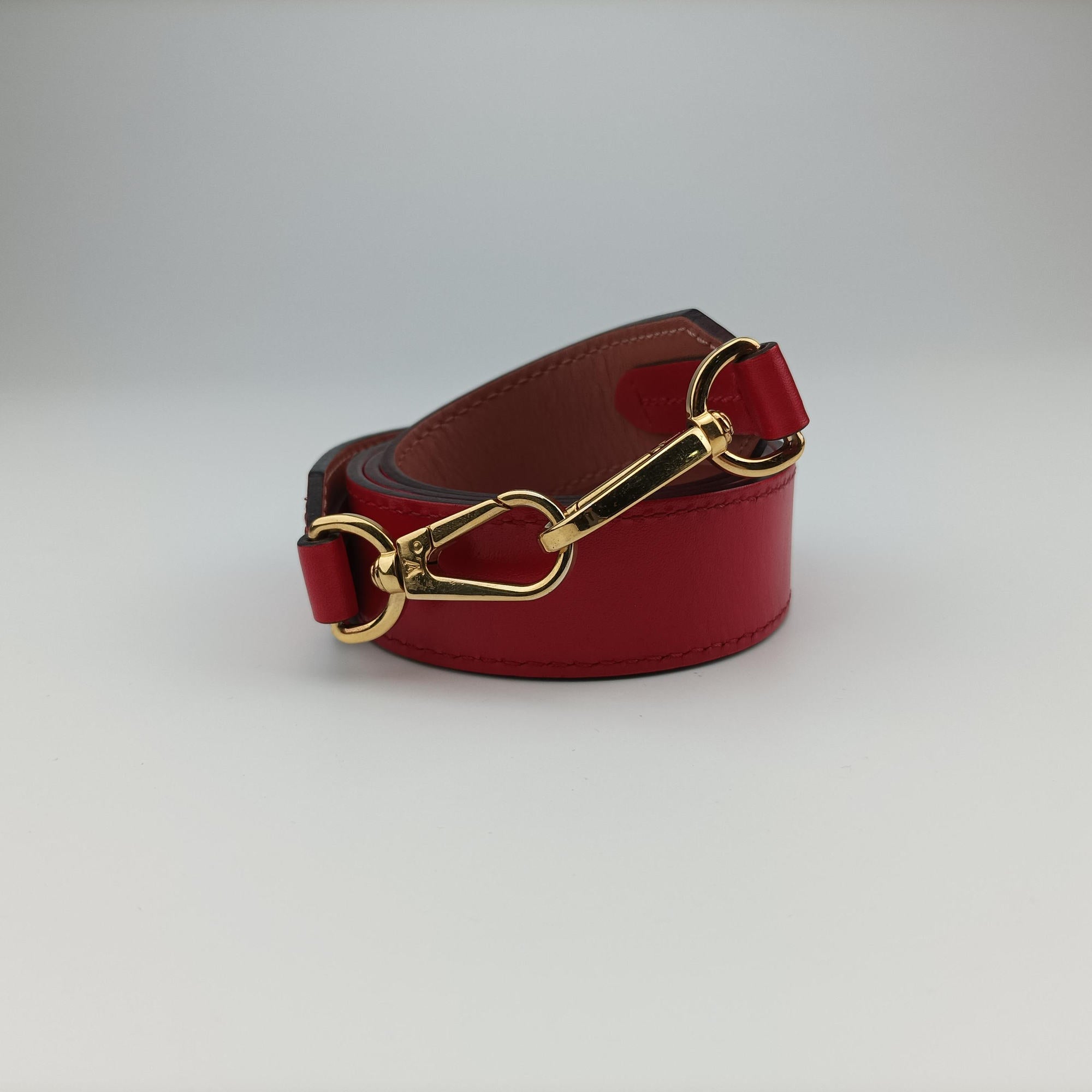 Pre-owned Louis Vuitton Tuileries Besace brown×Red Monogram Canvas×calf leather M43798 shoulderbag | stylenewstar