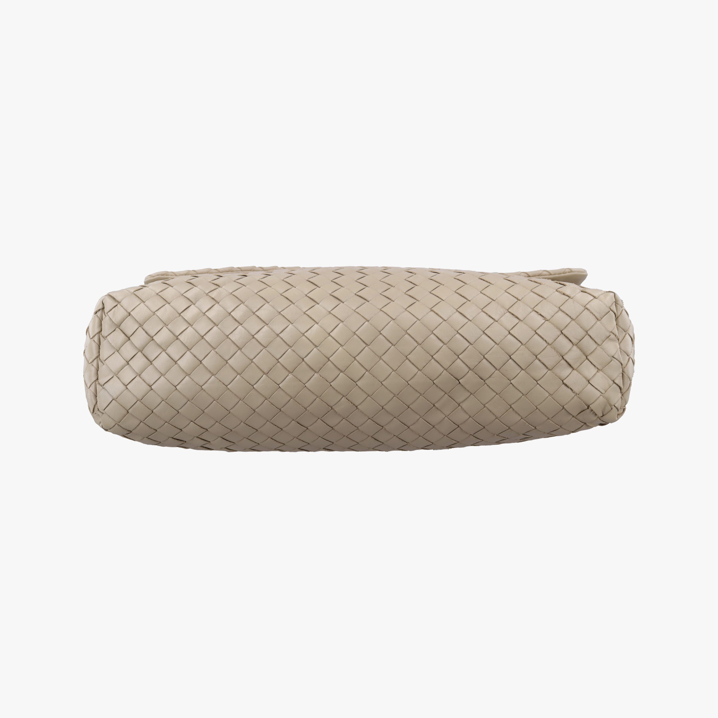 Pre-owned Bottega Veneta Intrecciato Beige lambskin  shoulderbag | stylenewstar