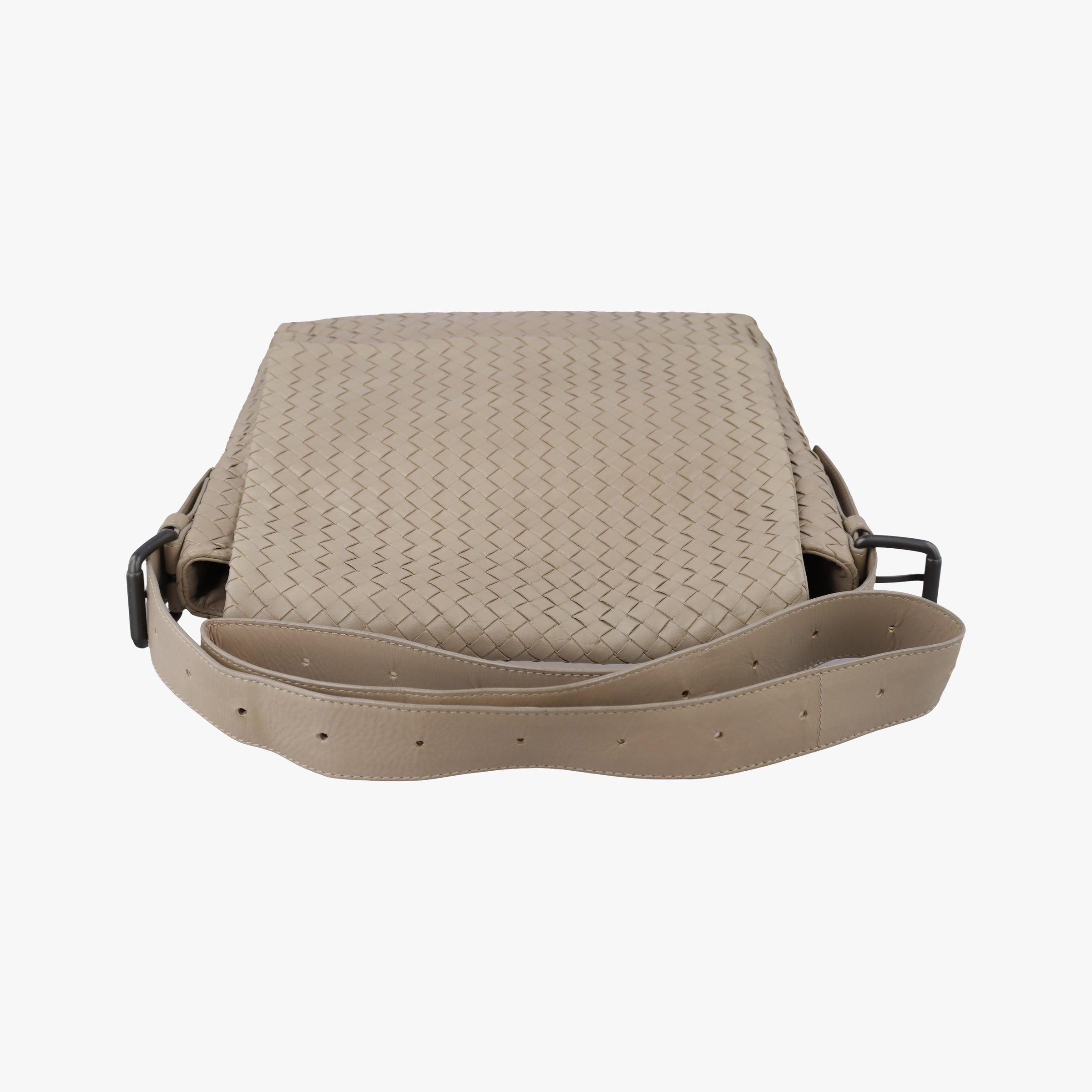 Pre-owned Bottega Veneta Intrecciato Beige lambskin  shoulderbag | stylenewstar