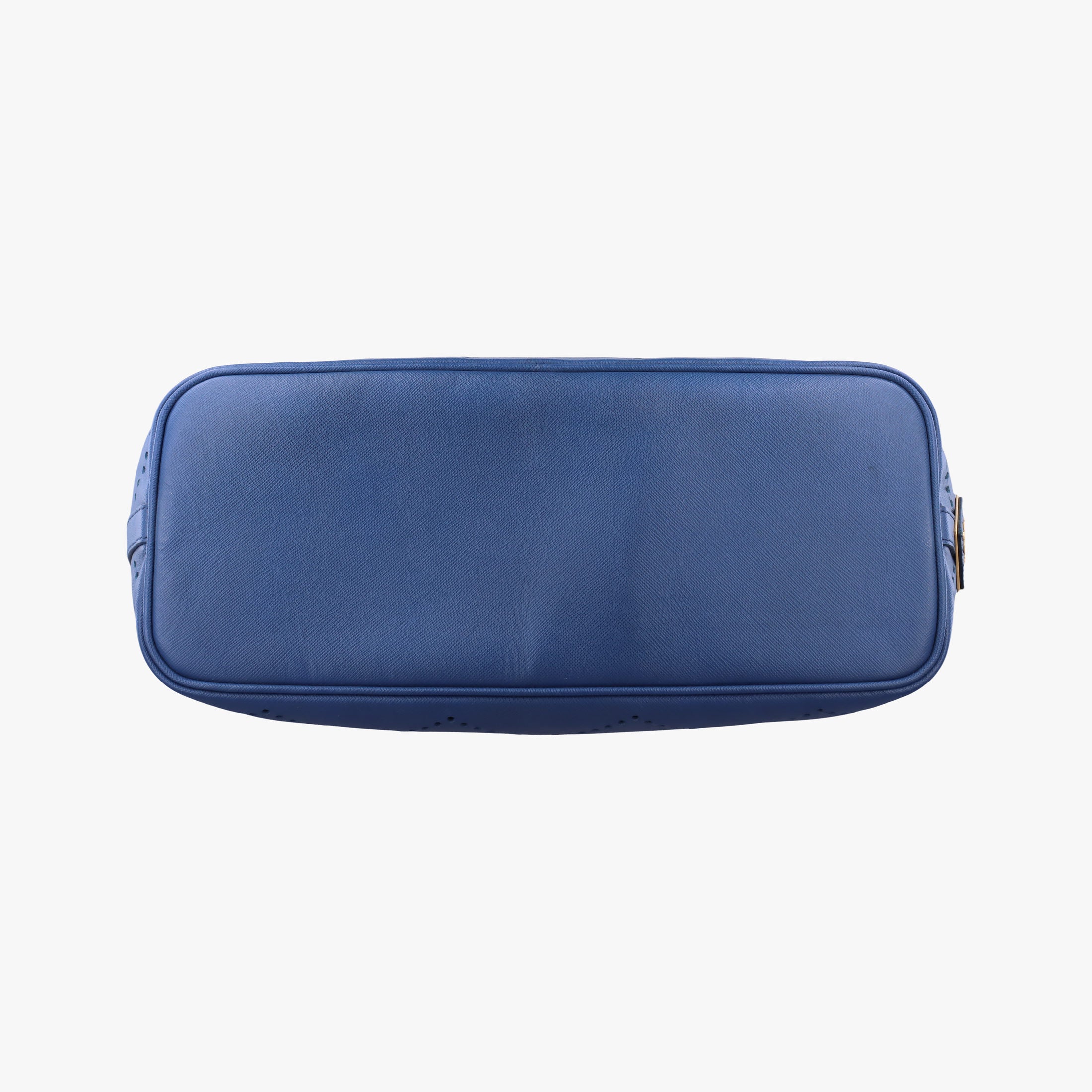 Pre-owned Prada Fori tote Navy Saffiano leather  shoulderbag | stylenewstar