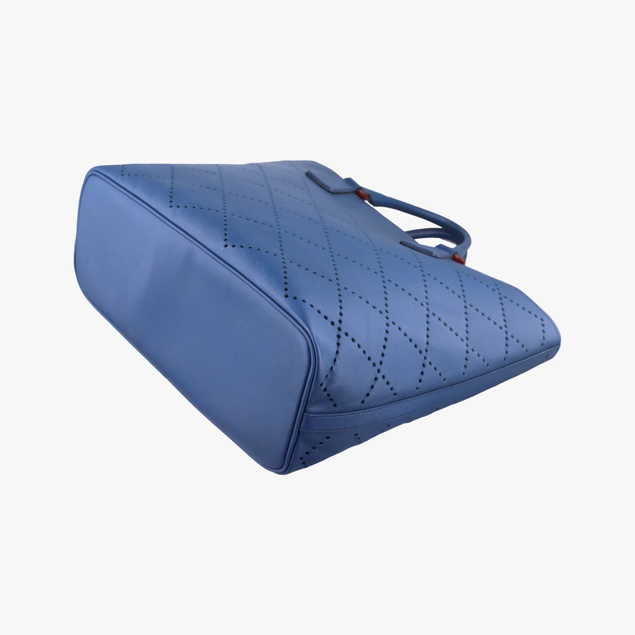 Pre-owned Prada Fori tote Navy Saffiano leather  shoulderbag | stylenewstar