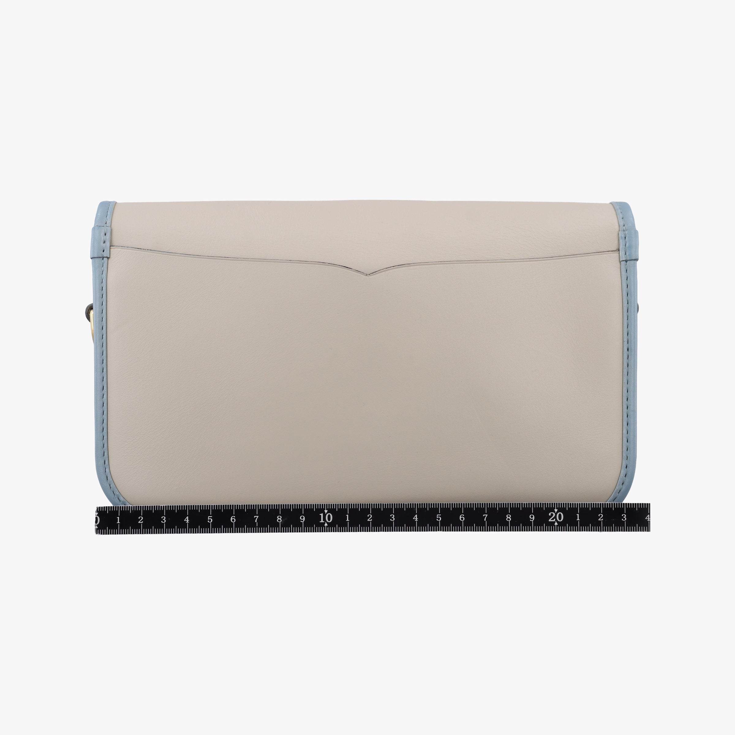 Pre-owned Loewe Ines Beige×blue Leather  shoulderbag | stylenewstar