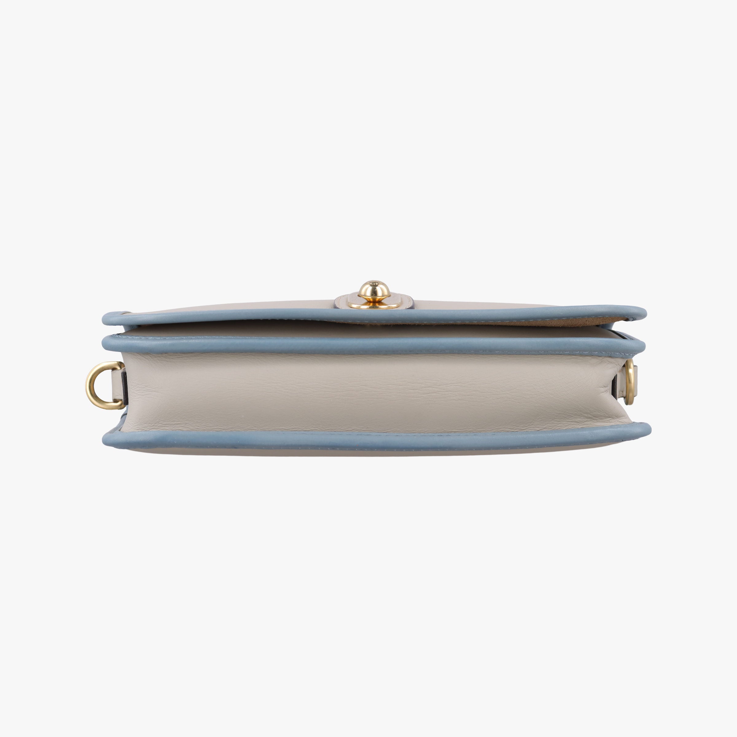 Pre-owned Loewe Ines Beige×blue Leather  shoulderbag | stylenewstar