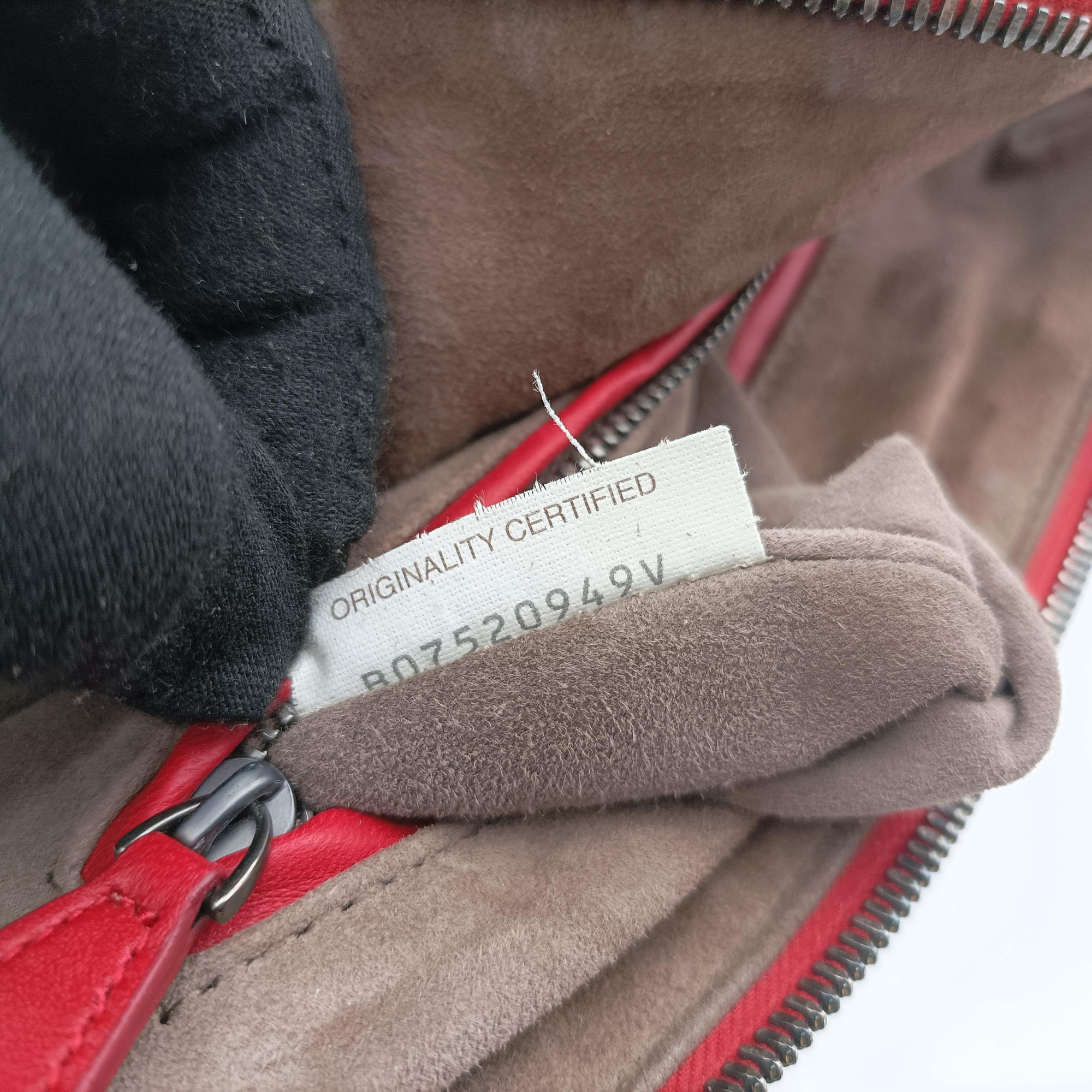 Pre-owned Bottega Veneta NODINI Intrecciato Red lambskin  shoulderbag | stylenewstar