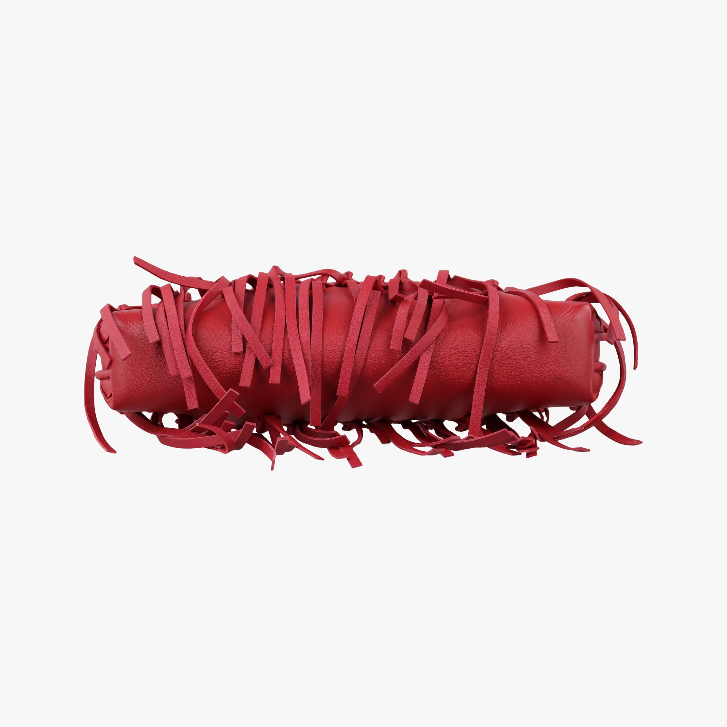 Pre-owned Bottega Veneta NODINI Intrecciato Red lambskin  shoulderbag | stylenewstar