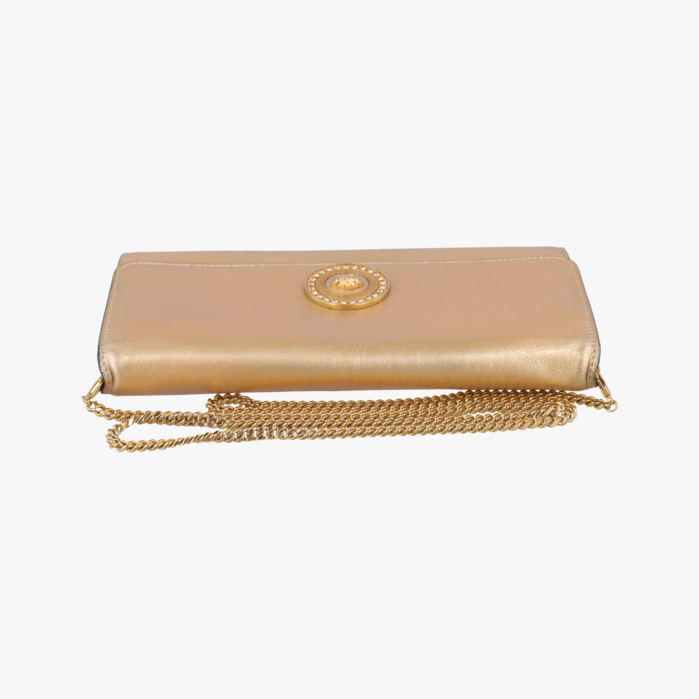 Secondhand VERSACE Medusa Golden Leather  shoulderbag | stylenewstar