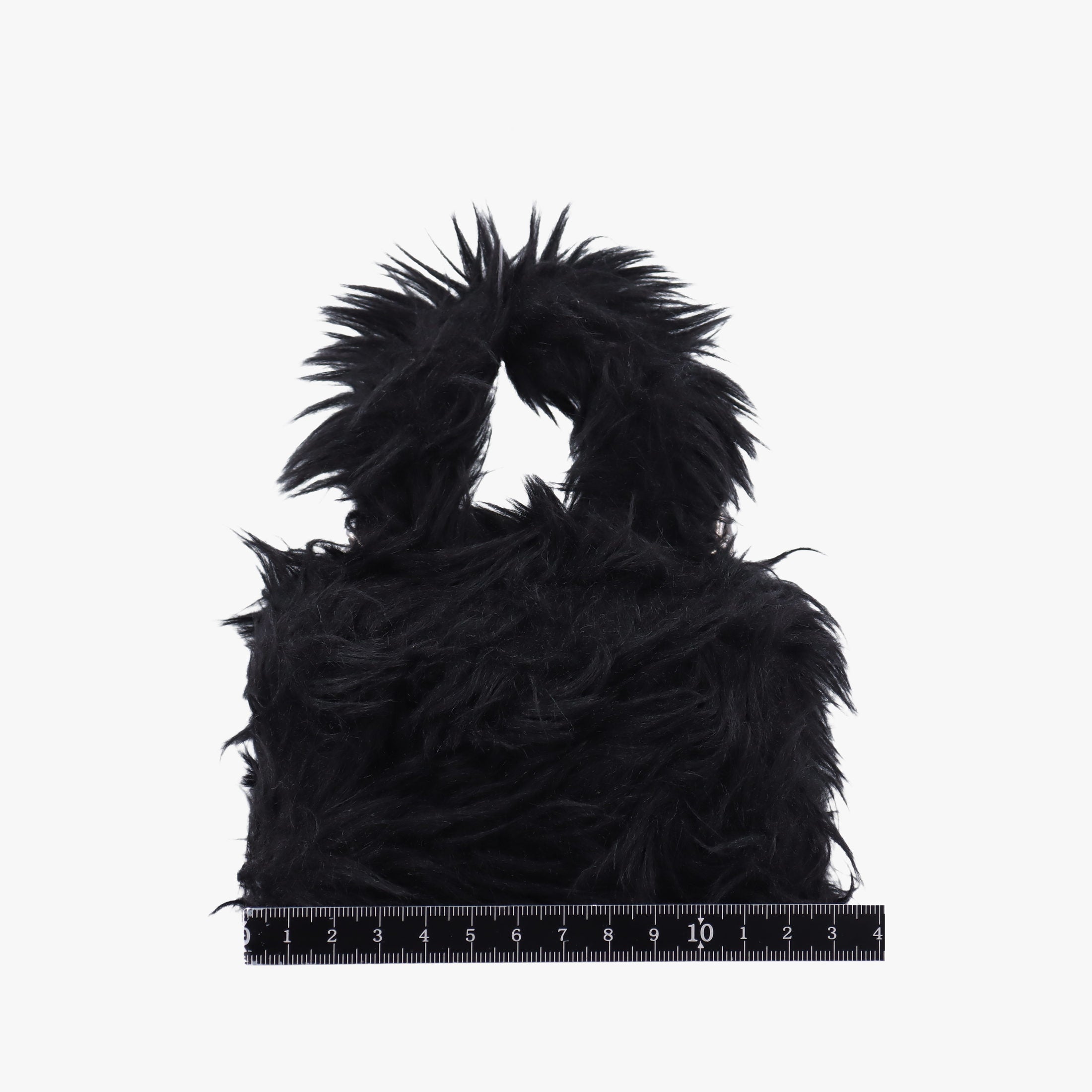 Vintage Balenciaga Hourglass Black Faux fur  shoulderbag | stylenewstar