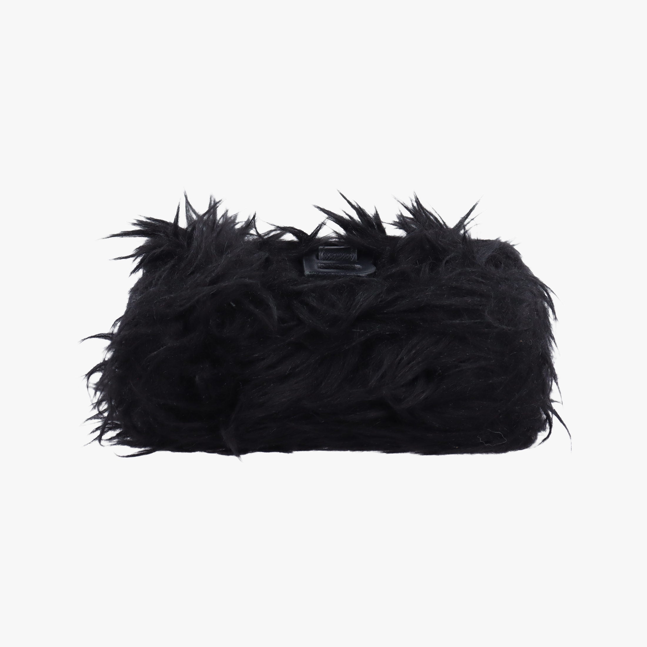 Vintage Balenciaga Hourglass Black Faux fur  shoulderbag | stylenewstar
