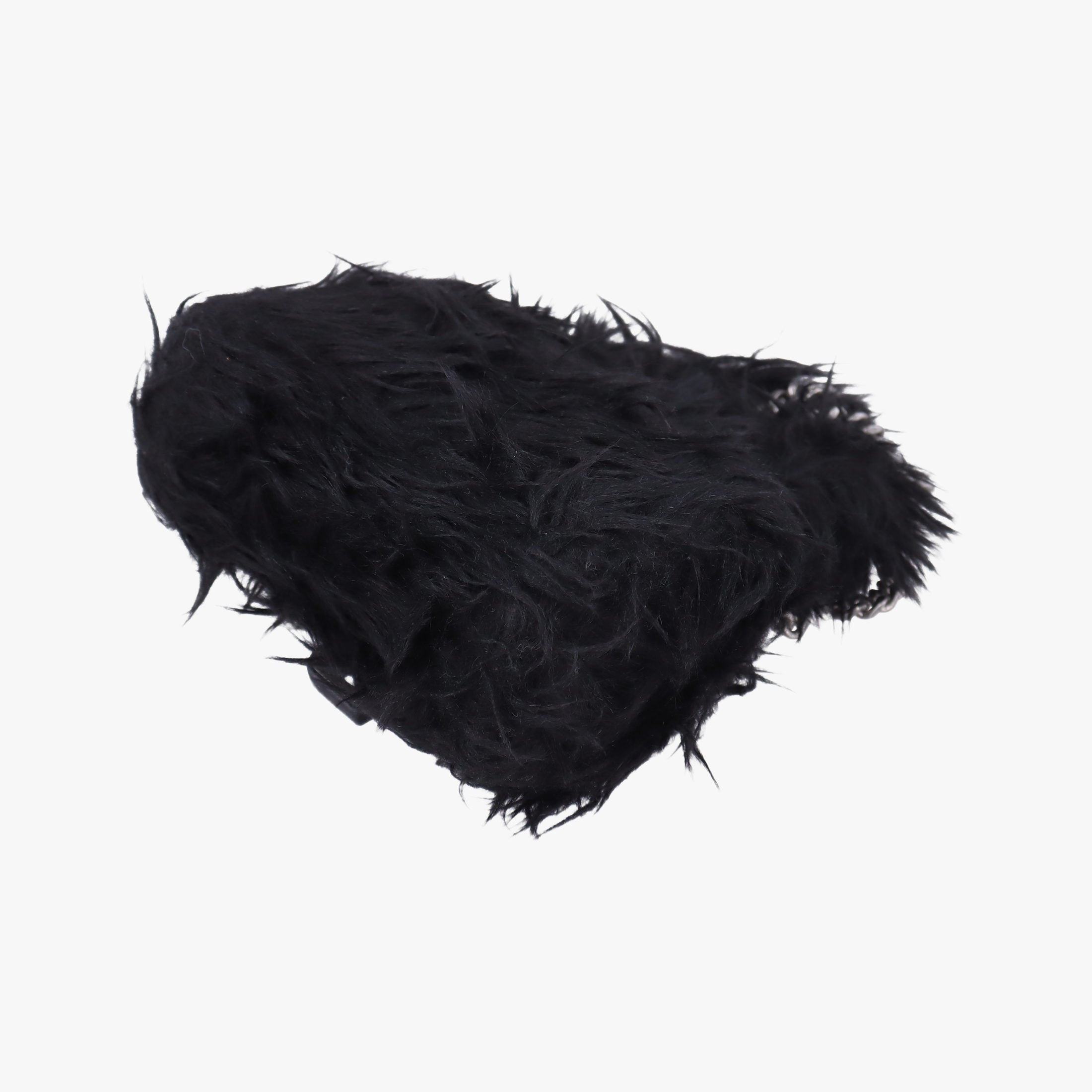 Vintage Balenciaga Hourglass Black Faux fur  shoulderbag | stylenewstar