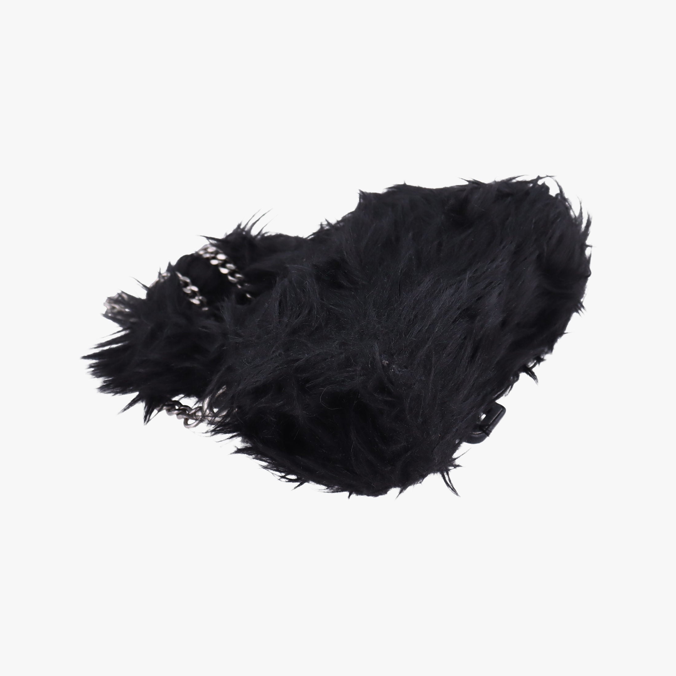 Vintage Balenciaga Hourglass Black Faux fur  shoulderbag | stylenewstar