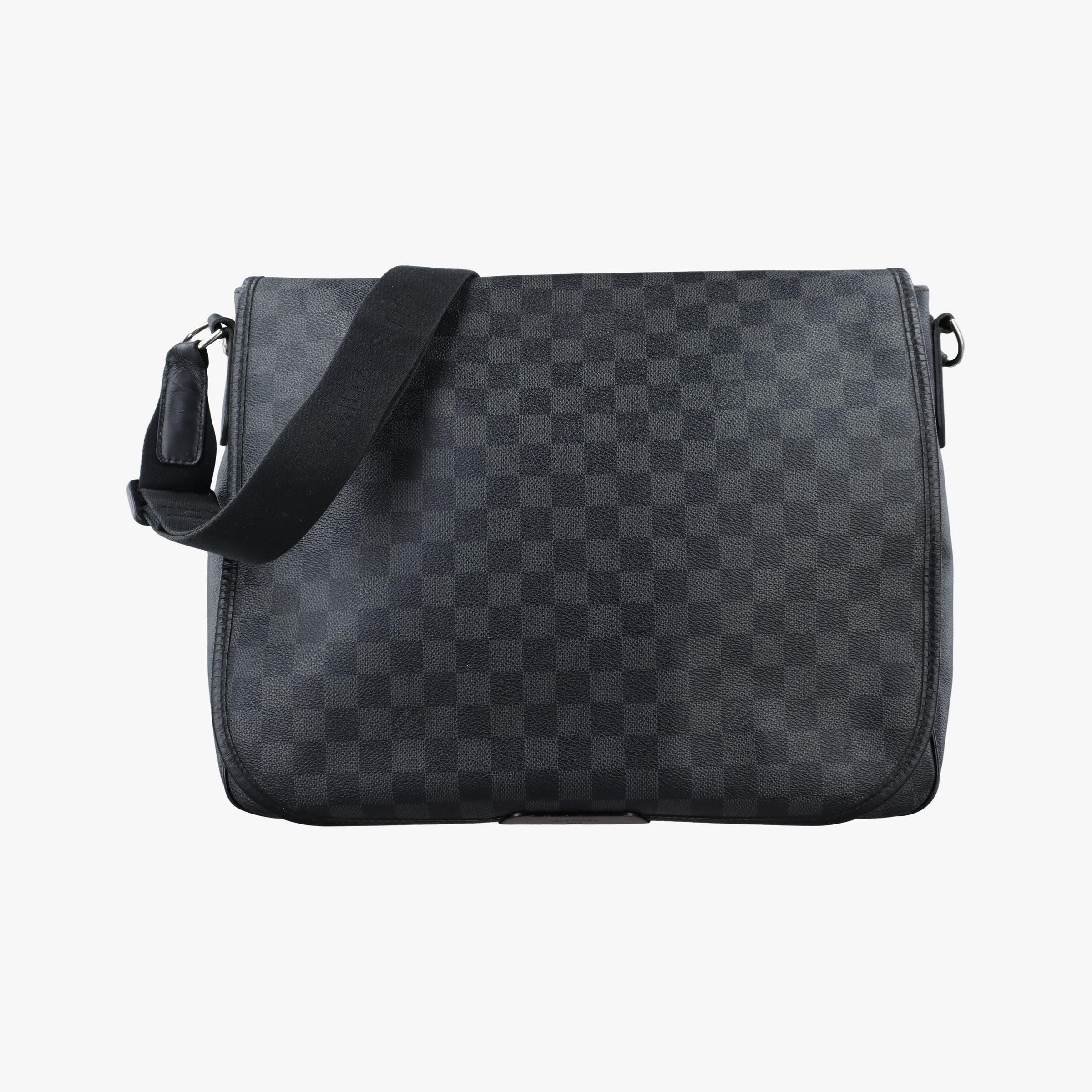 Pre-owned Louis Vuitton DANIEL MM Noir Damier Graphite N58029 crossbodybag | stylenewstar
