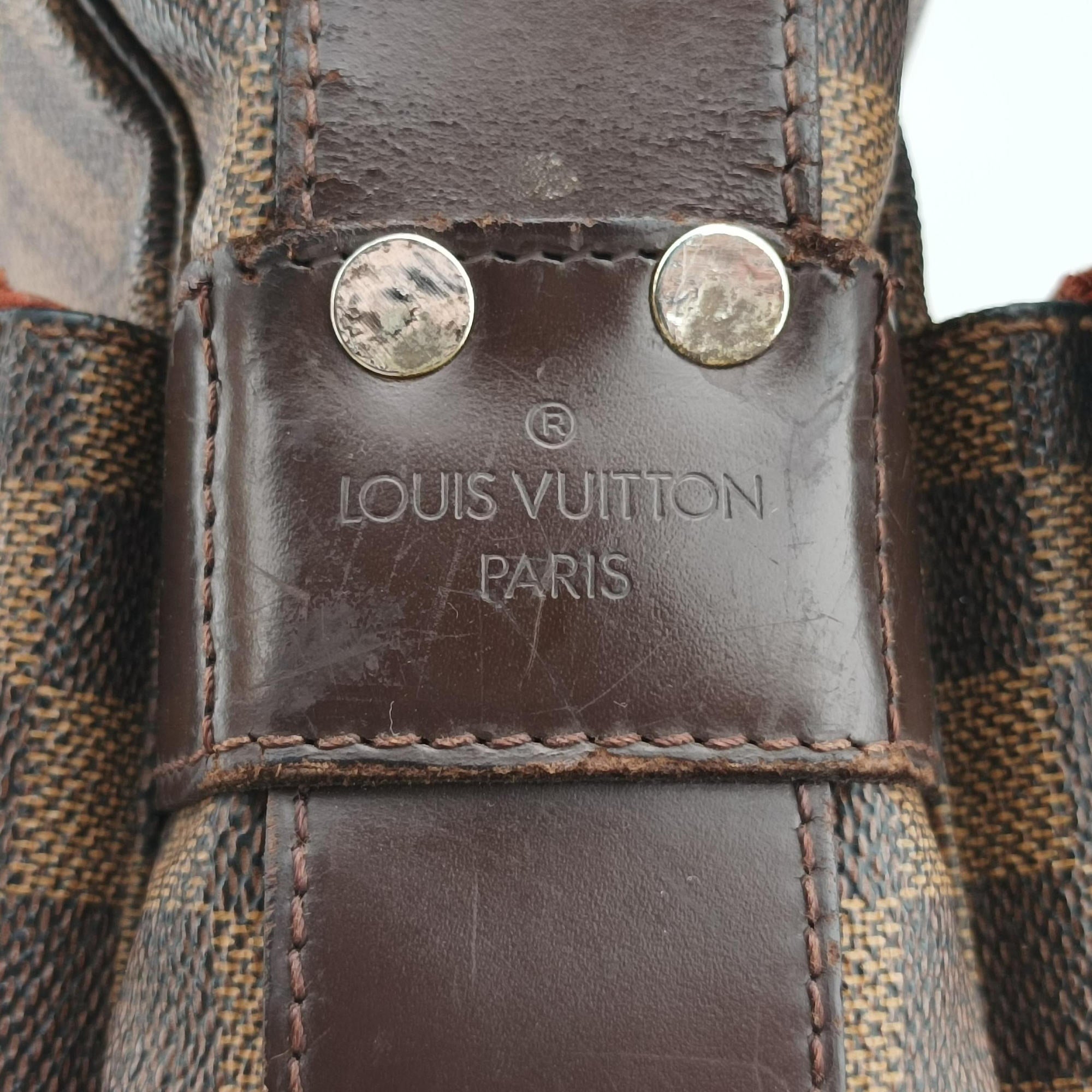 Pre-owned Louis Vuitton NAVIGLIO EBENE Damier Canvas N45255 crossbodybag | stylenewstar