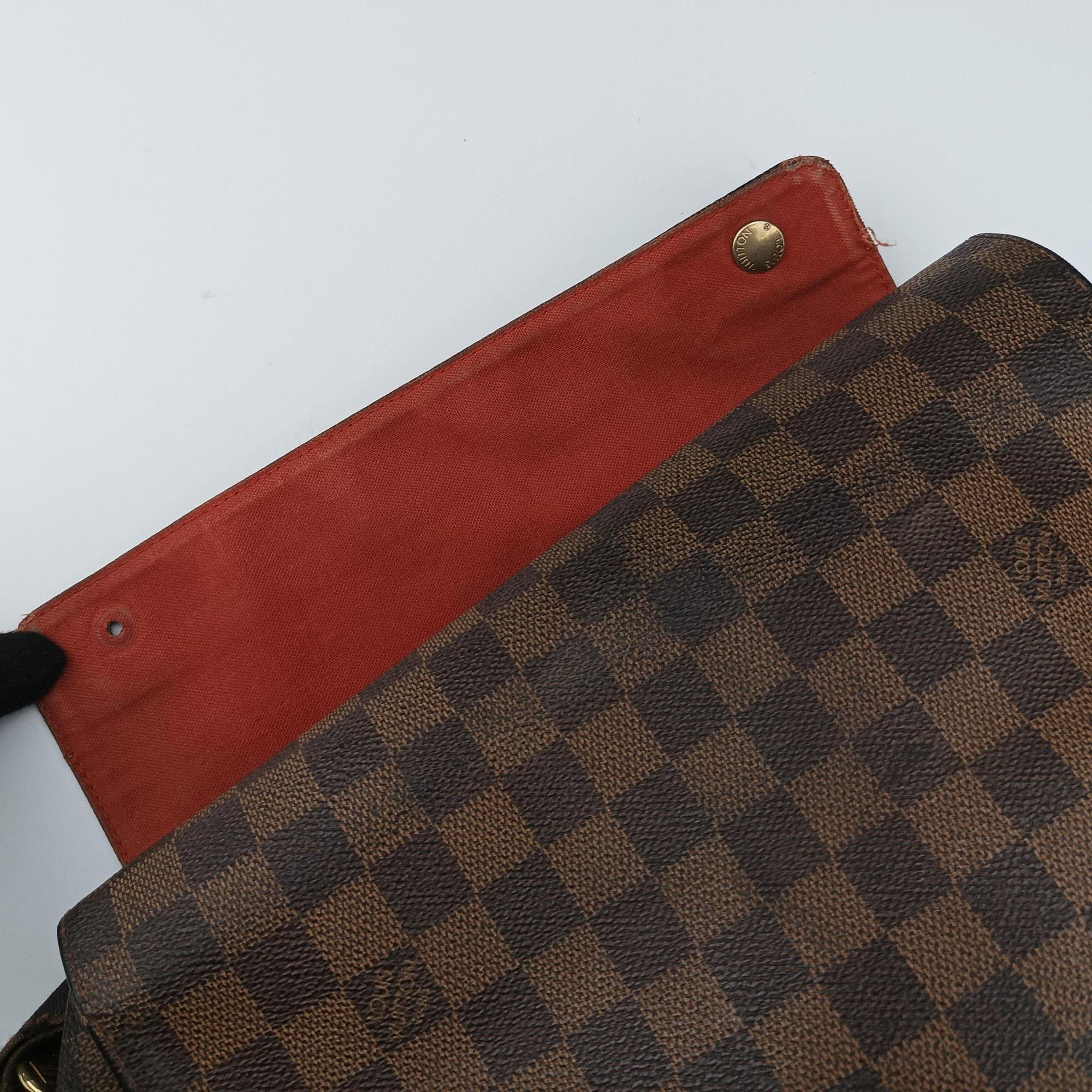 Pre-owned Louis Vuitton NAVIGLIO EBENE Damier Canvas N45255 crossbodybag | stylenewstar