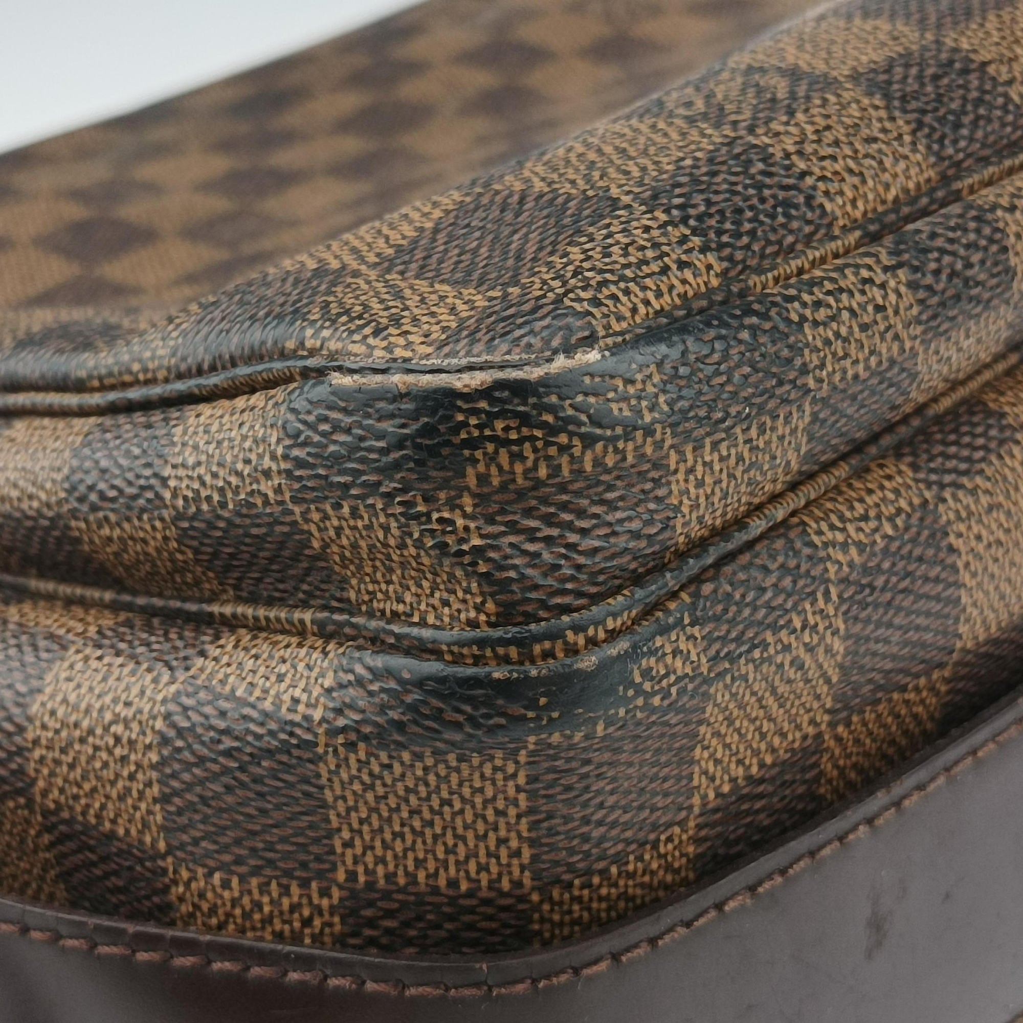 Pre-owned Louis Vuitton NAVIGLIO EBENE Damier Canvas N45255 crossbodybag | stylenewstar