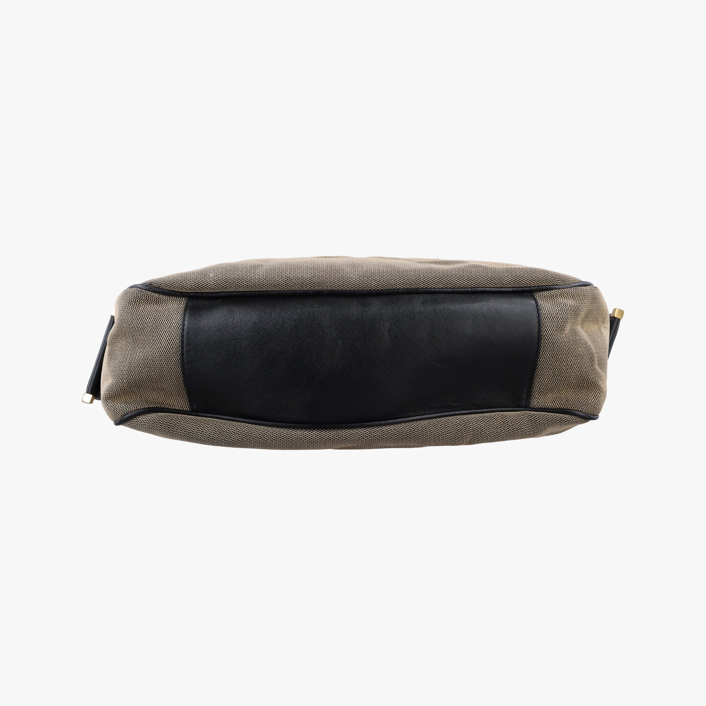 Secondhand Gucci Jackie Black x beige canvas×leather 92735 shoulderbag | stylenewstar