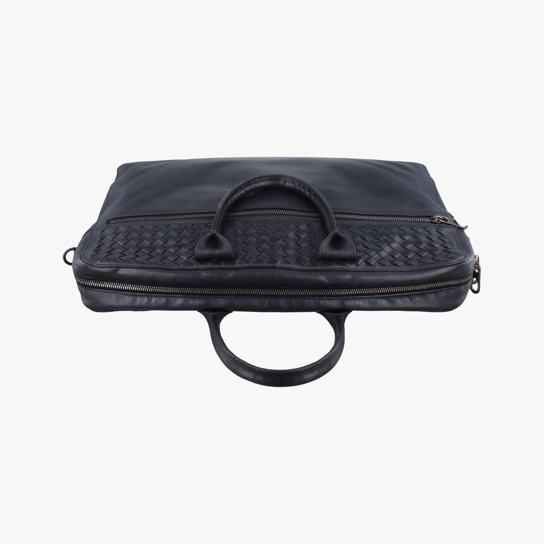 Vintage Bottega Veneta Intrecciato Black lambskin  handbag | stylenewstar