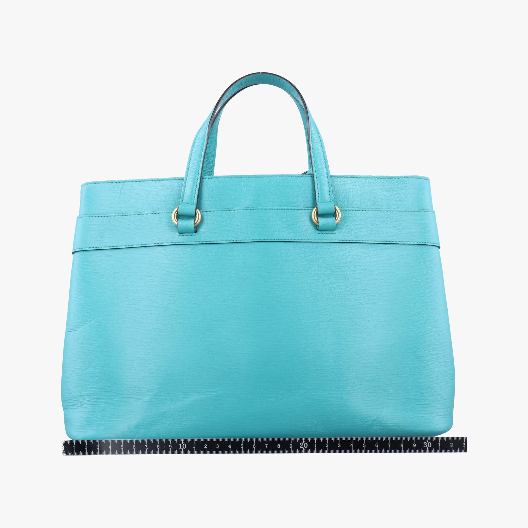 Pre-owned Gucci Bright Bit Blue Leather 319795 handbag | stylenewstar