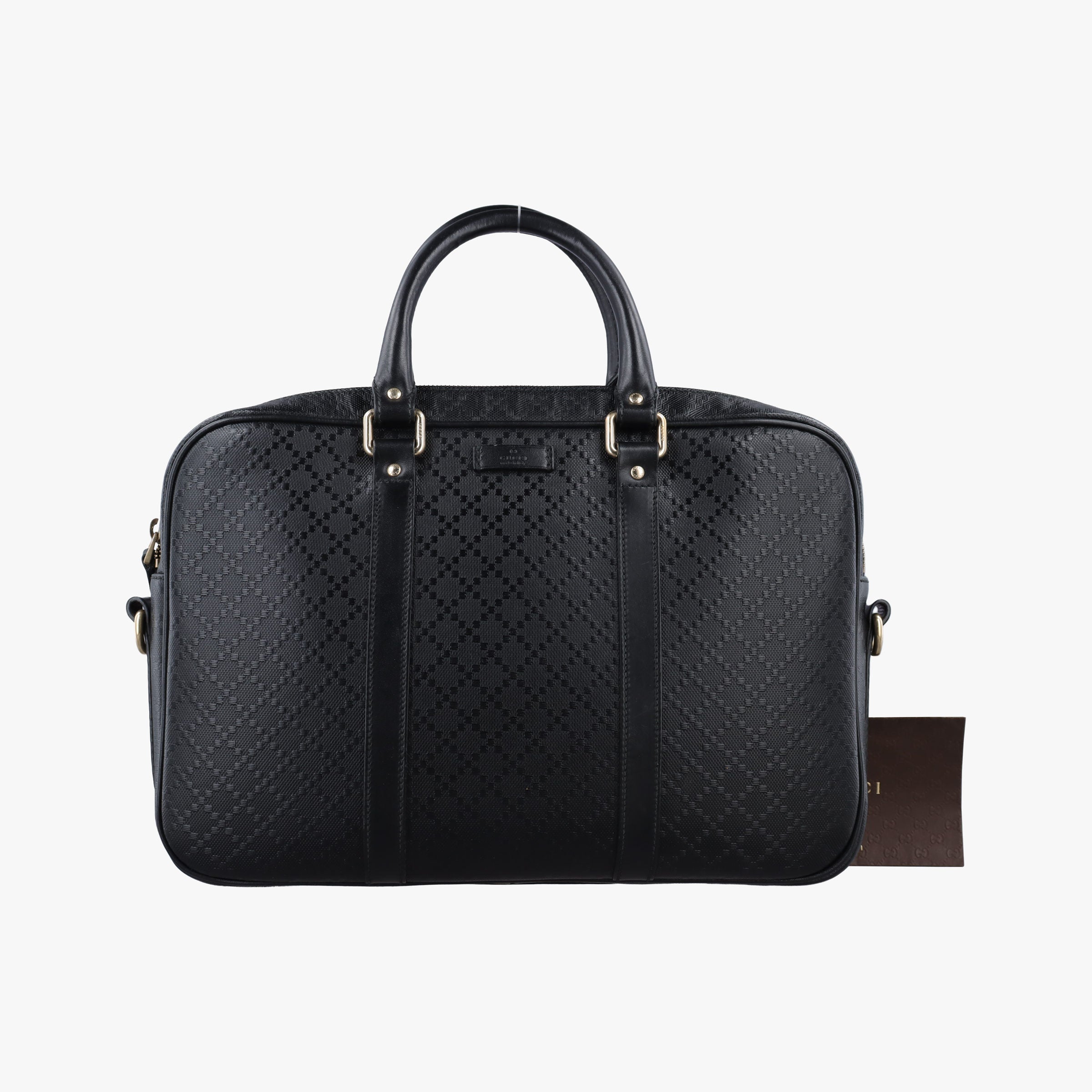 Pre-owned Gucci Diamante Black Leather 344357 handbag | stylenewstar
