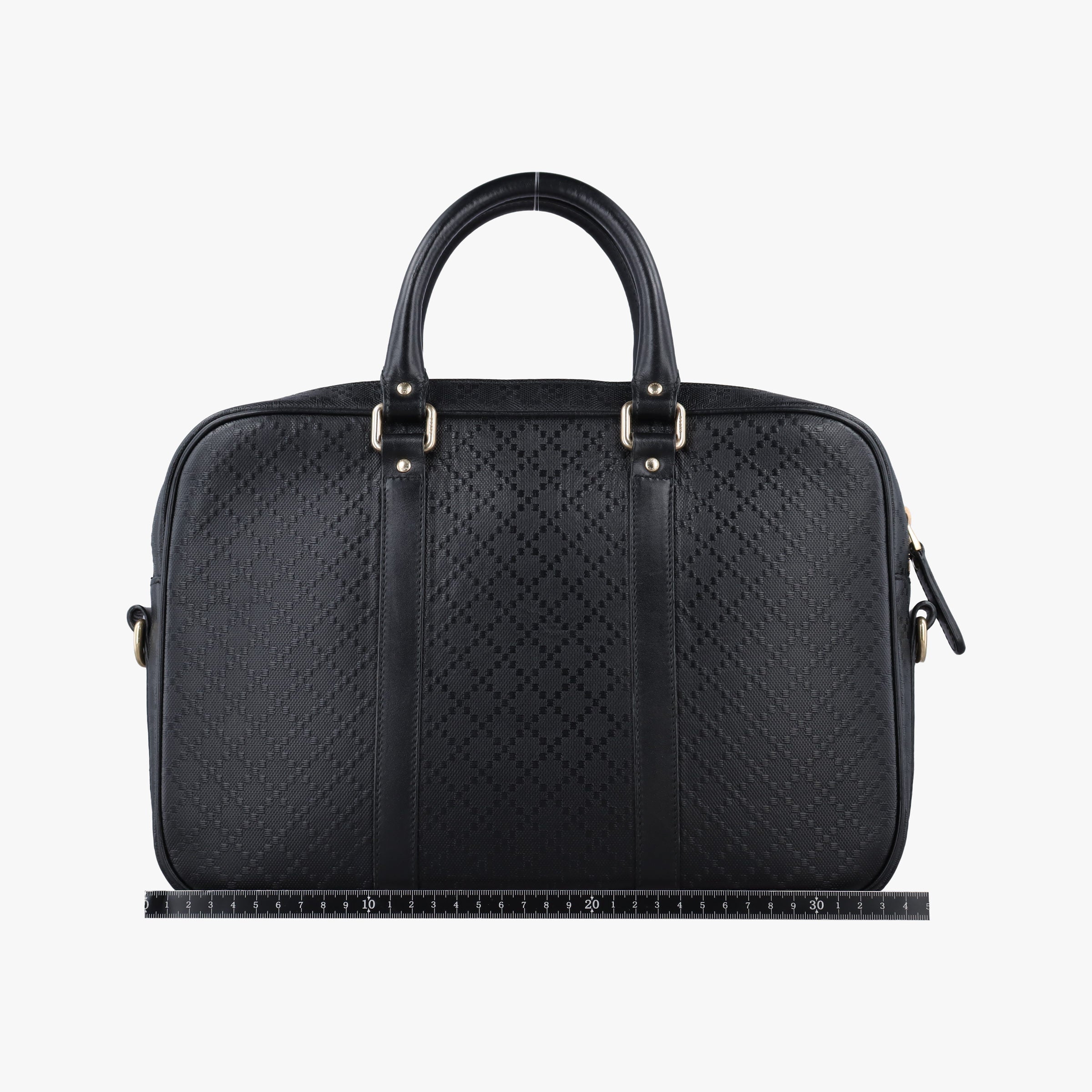 Pre-owned Gucci Diamante Black Leather 344357 handbag | stylenewstar