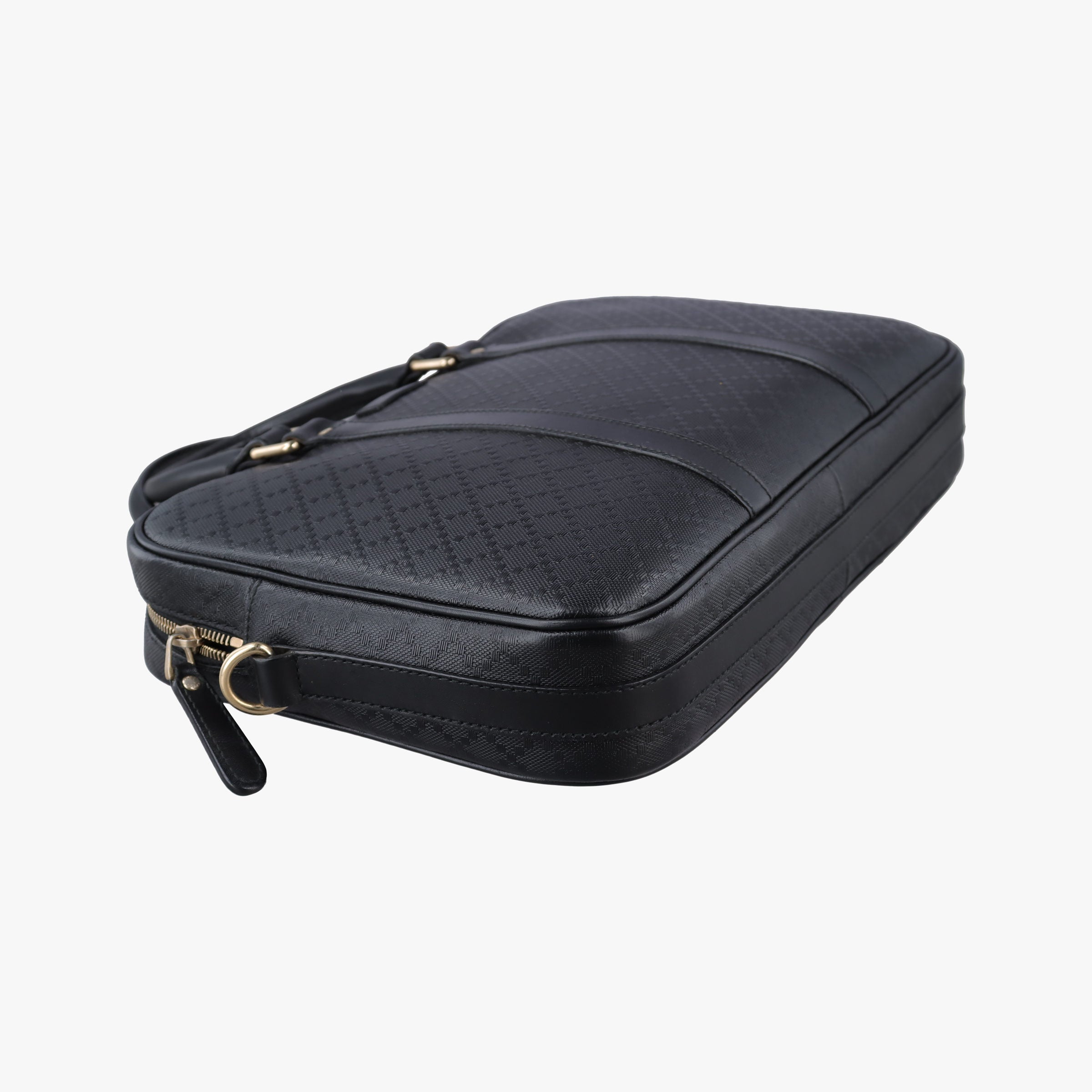 Pre-owned Gucci Diamante Black Leather 344357 handbag | stylenewstar