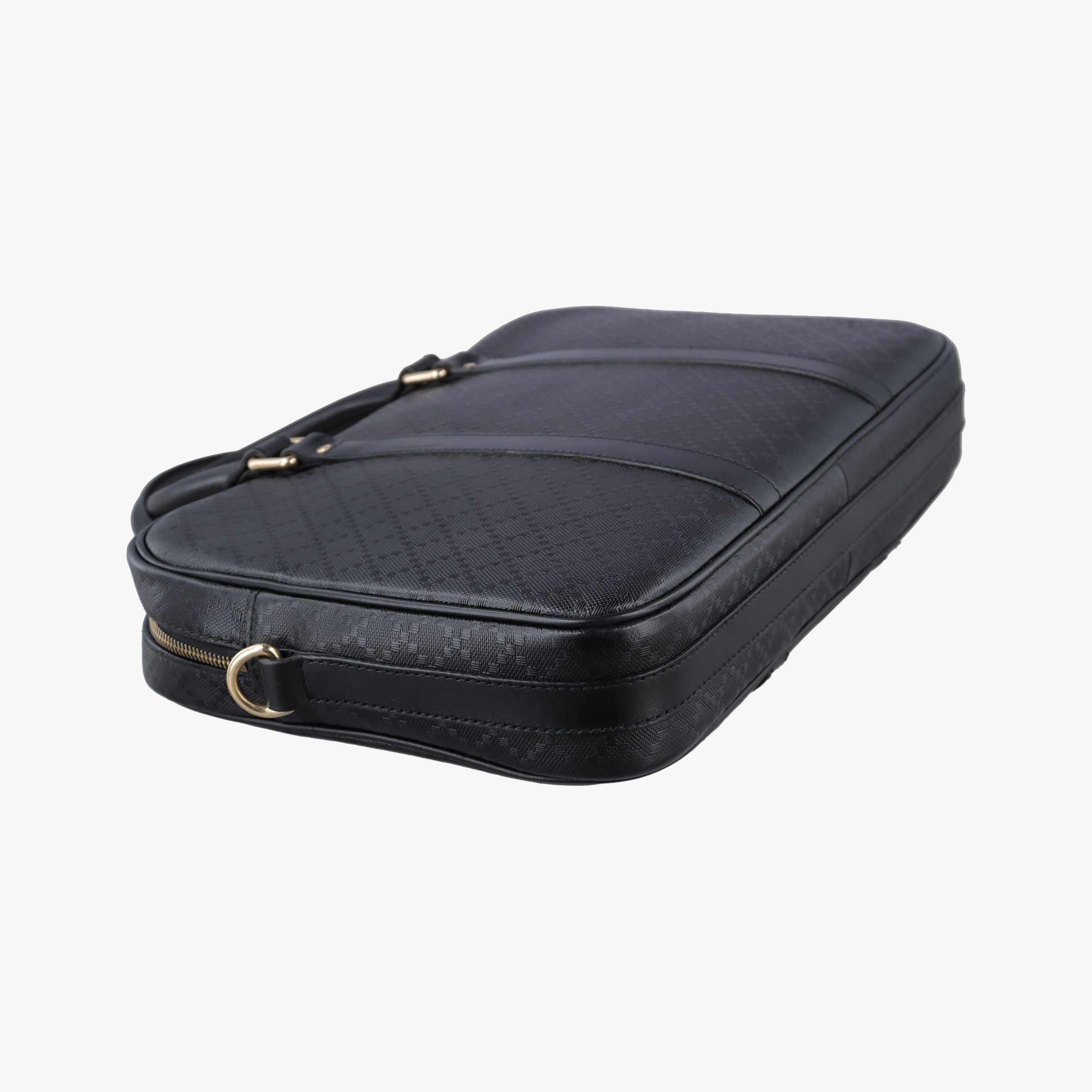 Pre-owned Gucci Diamante Black Leather 344357 handbag | stylenewstar