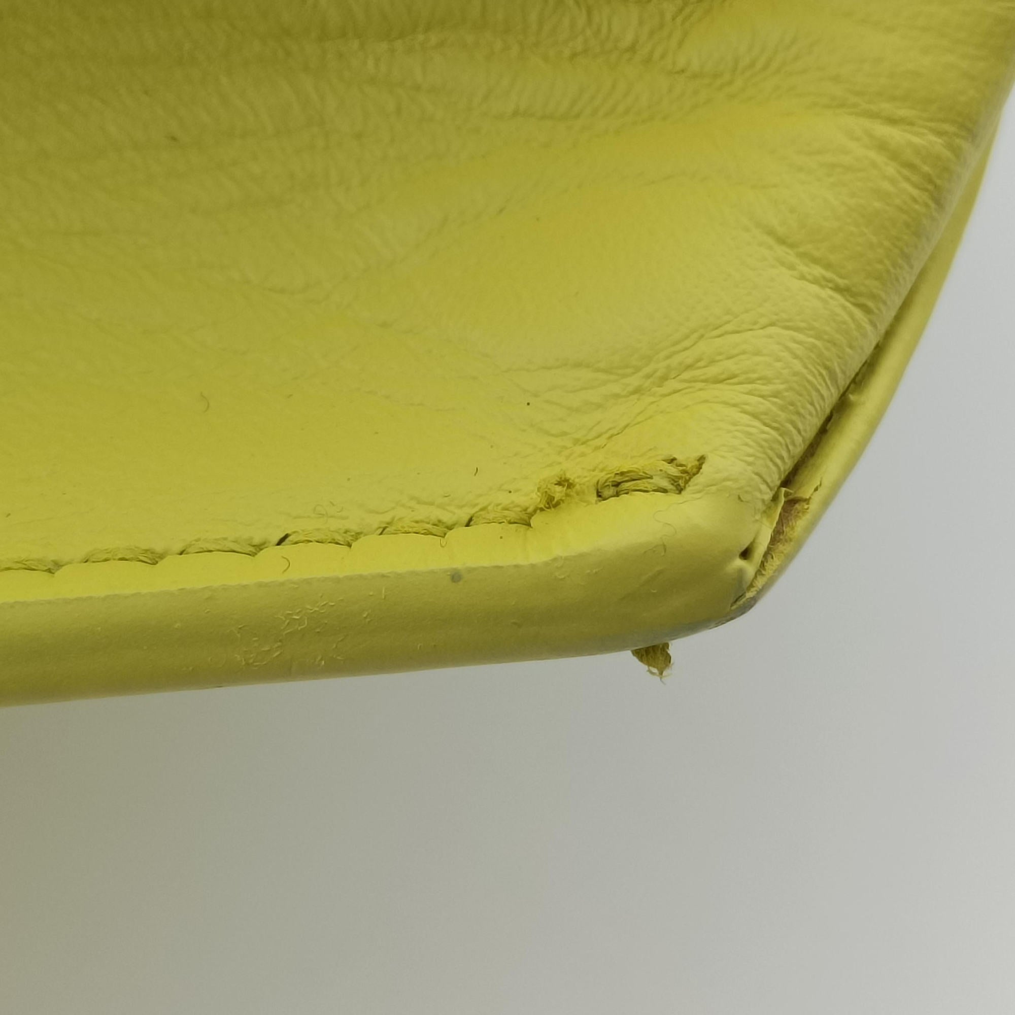 Pre-owned Balenciaga Cable Shopper Yellow Leather  shoulderbag | stylenewstar