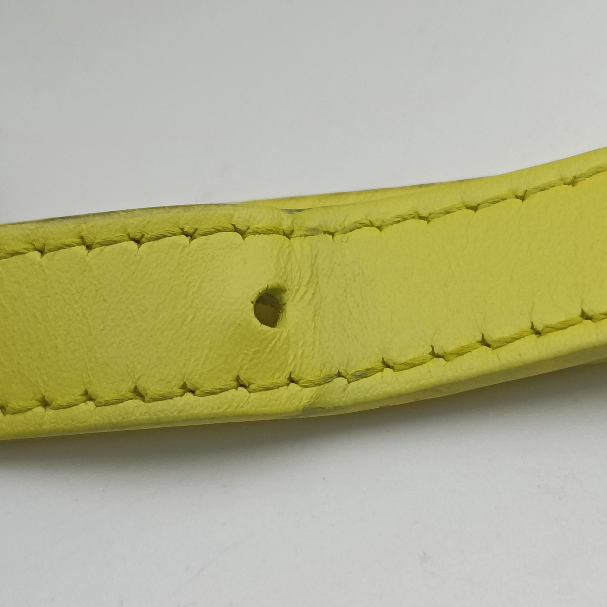 Pre-owned Balenciaga Cable Shopper Yellow Leather  shoulderbag | stylenewstar