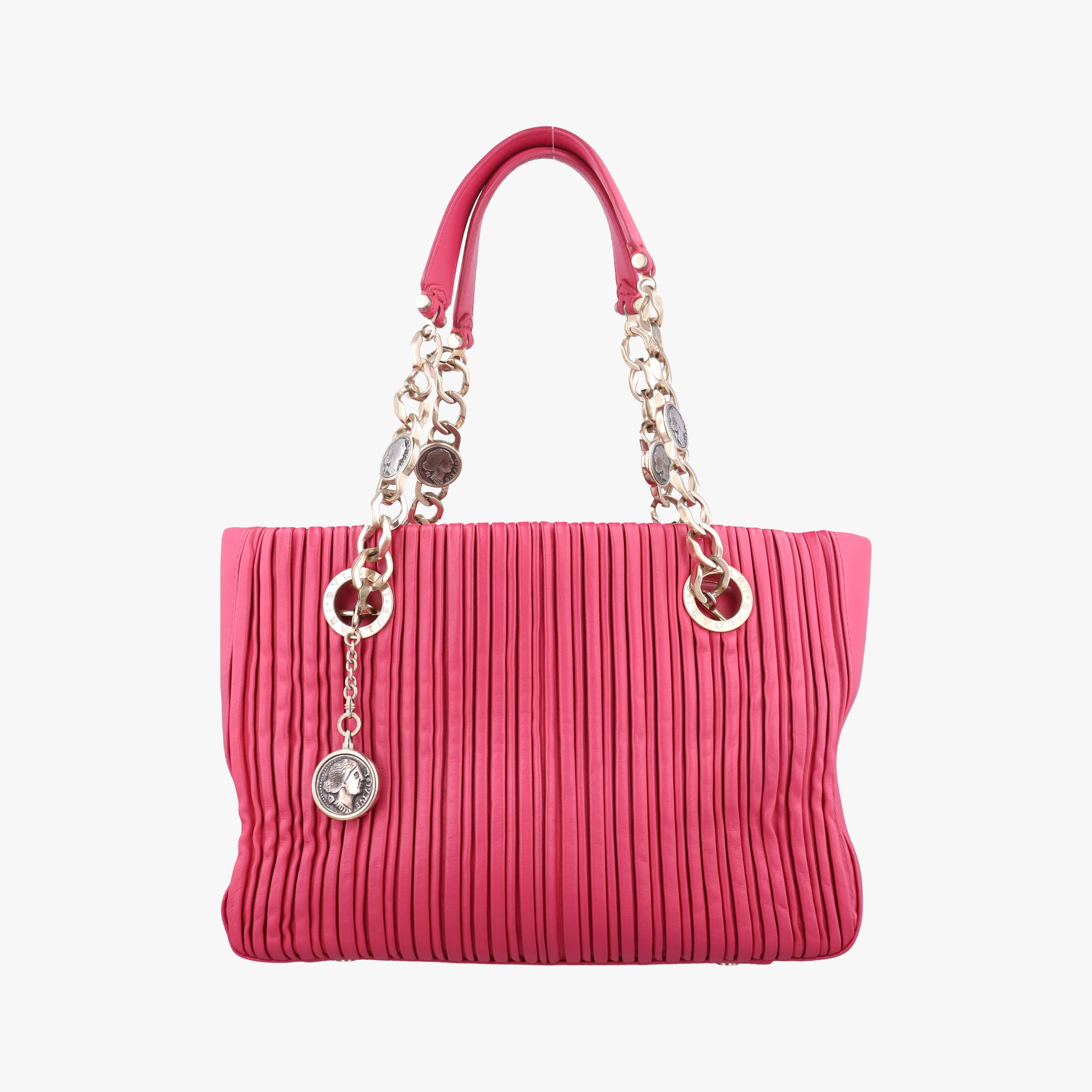 Secondhand Bvlgari Monte Red leather  handbag | stylenewstar
