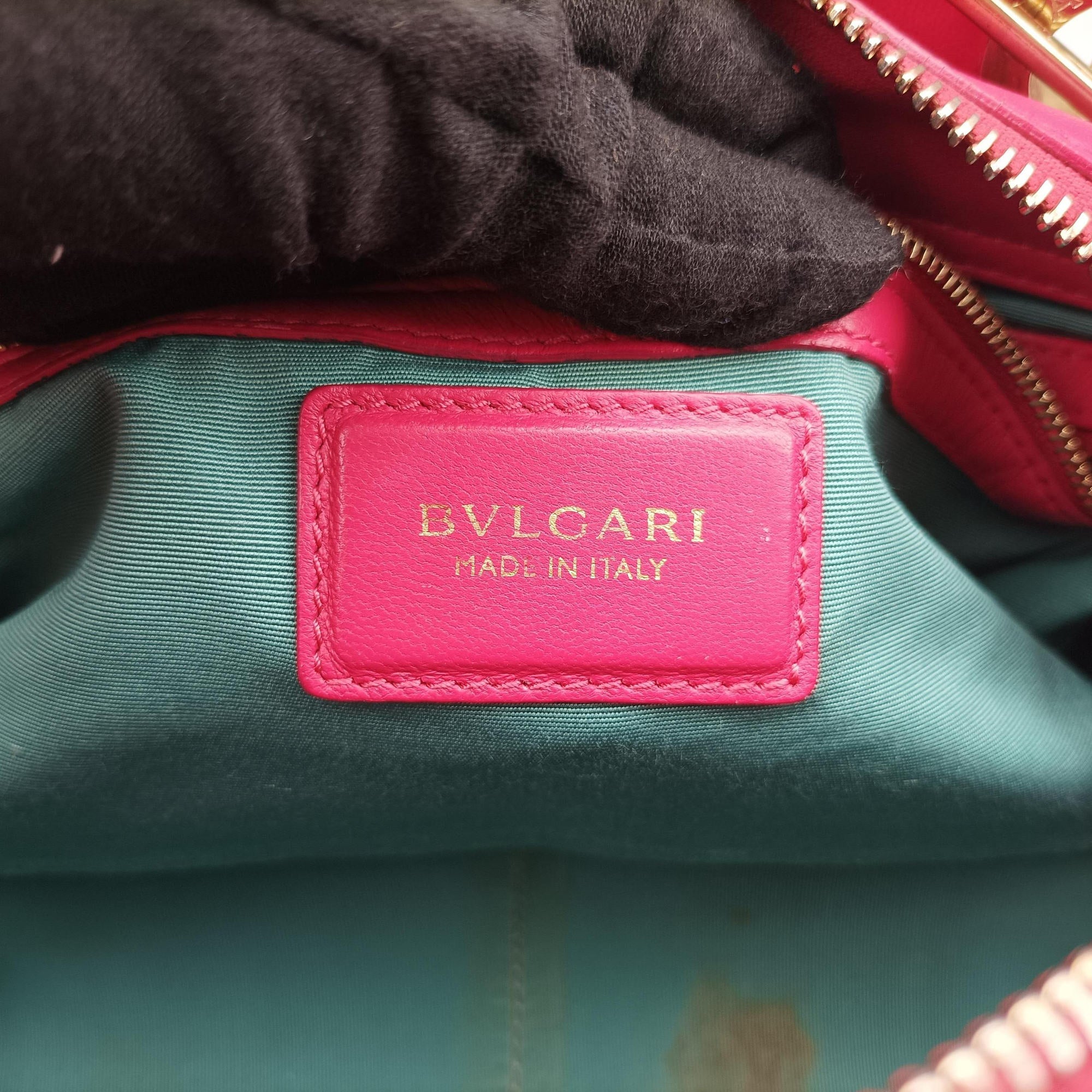 Secondhand Bvlgari Monte Red leather  handbag | stylenewstar