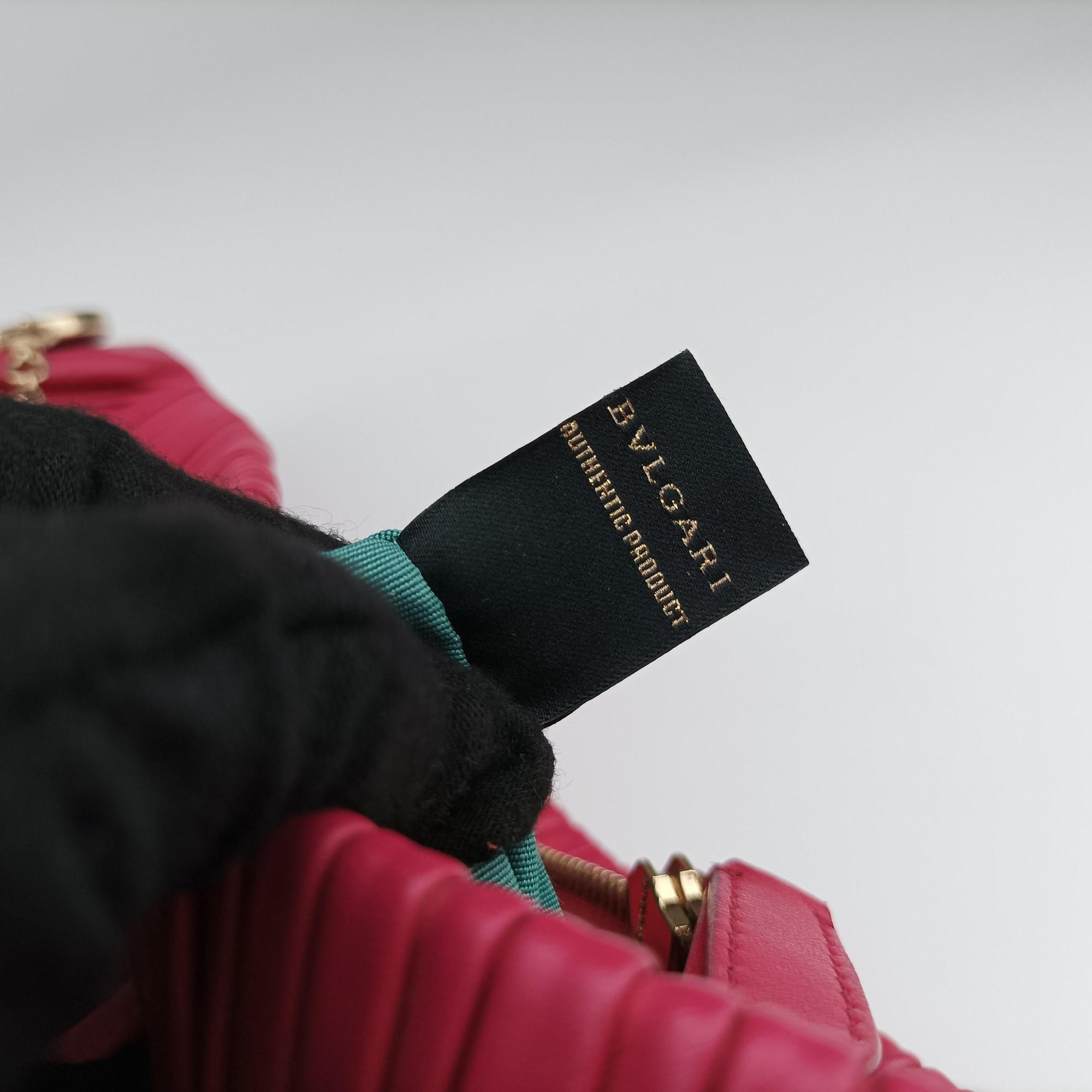 Secondhand Bvlgari Monte Red leather  handbag | stylenewstar