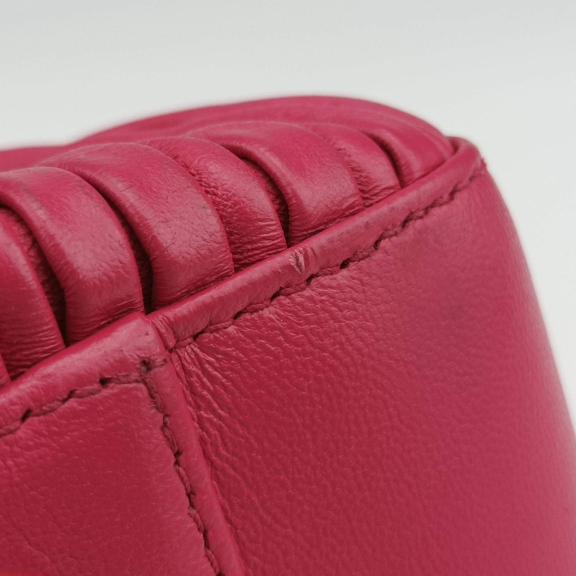 Secondhand Bvlgari Monte Red leather  handbag | stylenewstar