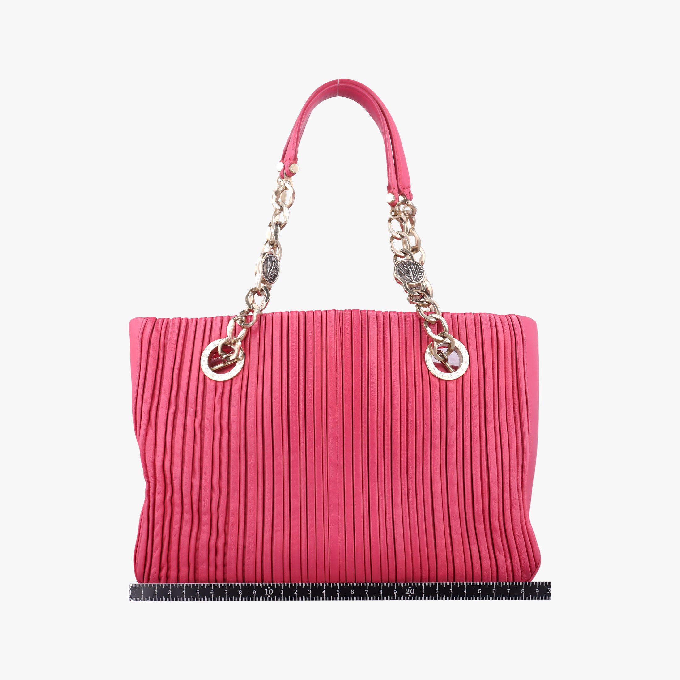 Secondhand Bvlgari Monte Red leather  handbag | stylenewstar