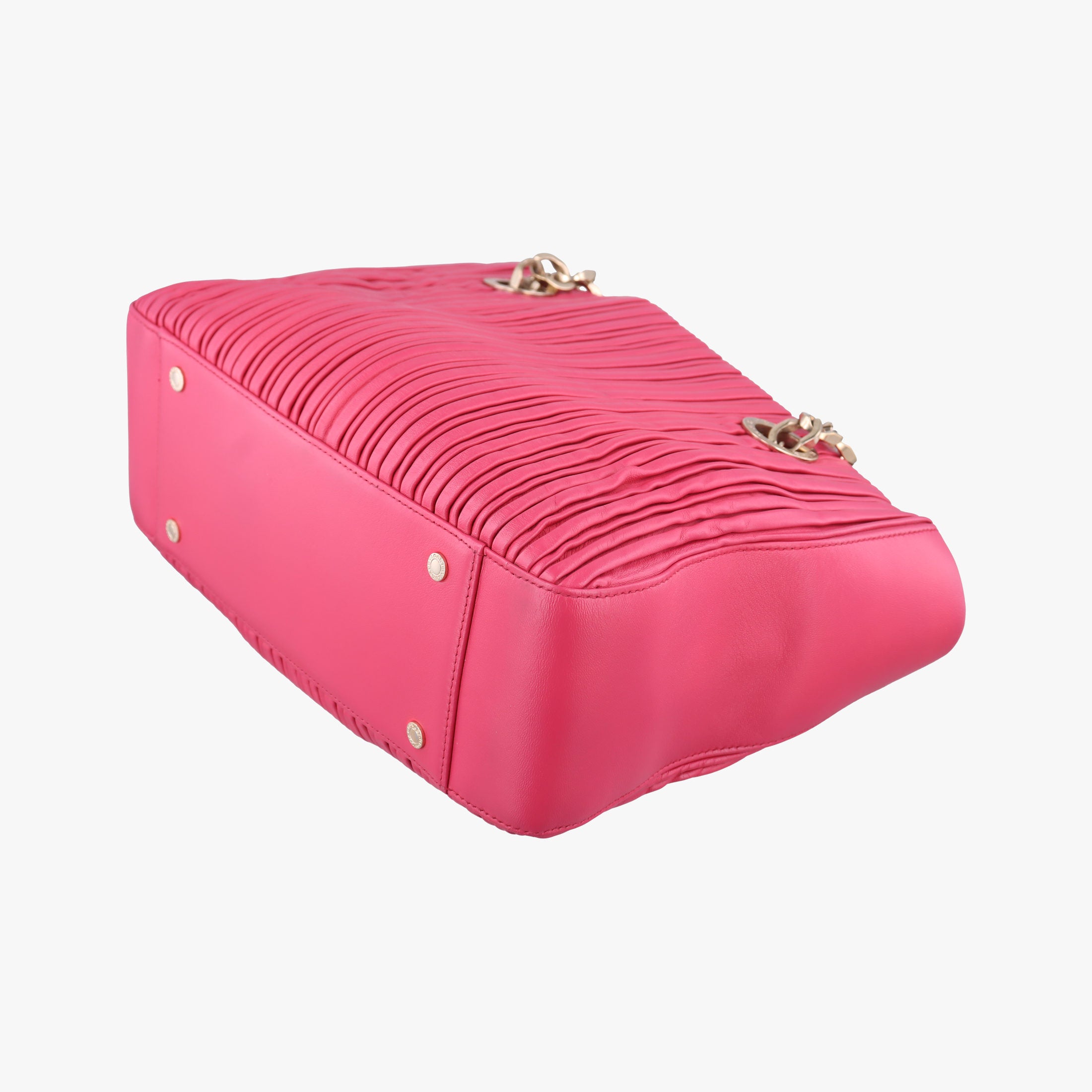 Secondhand Bvlgari Monte Red leather  handbag | stylenewstar