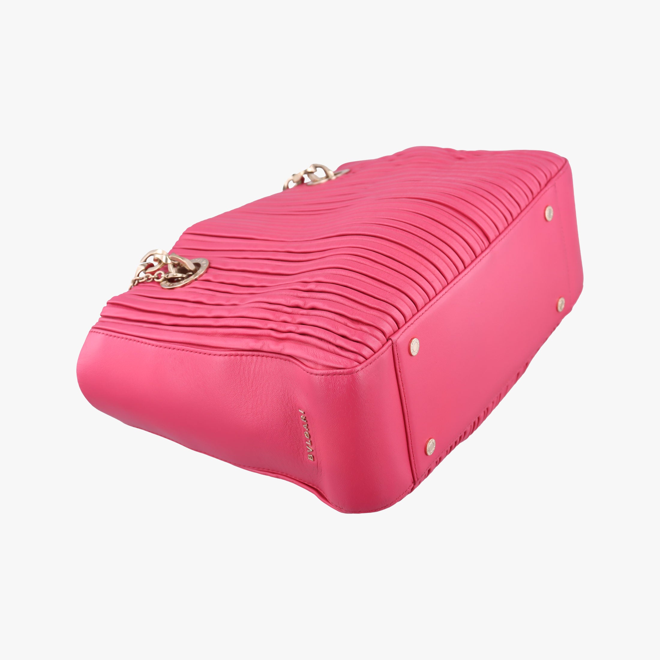 Secondhand Bvlgari Monte Red leather  handbag | stylenewstar