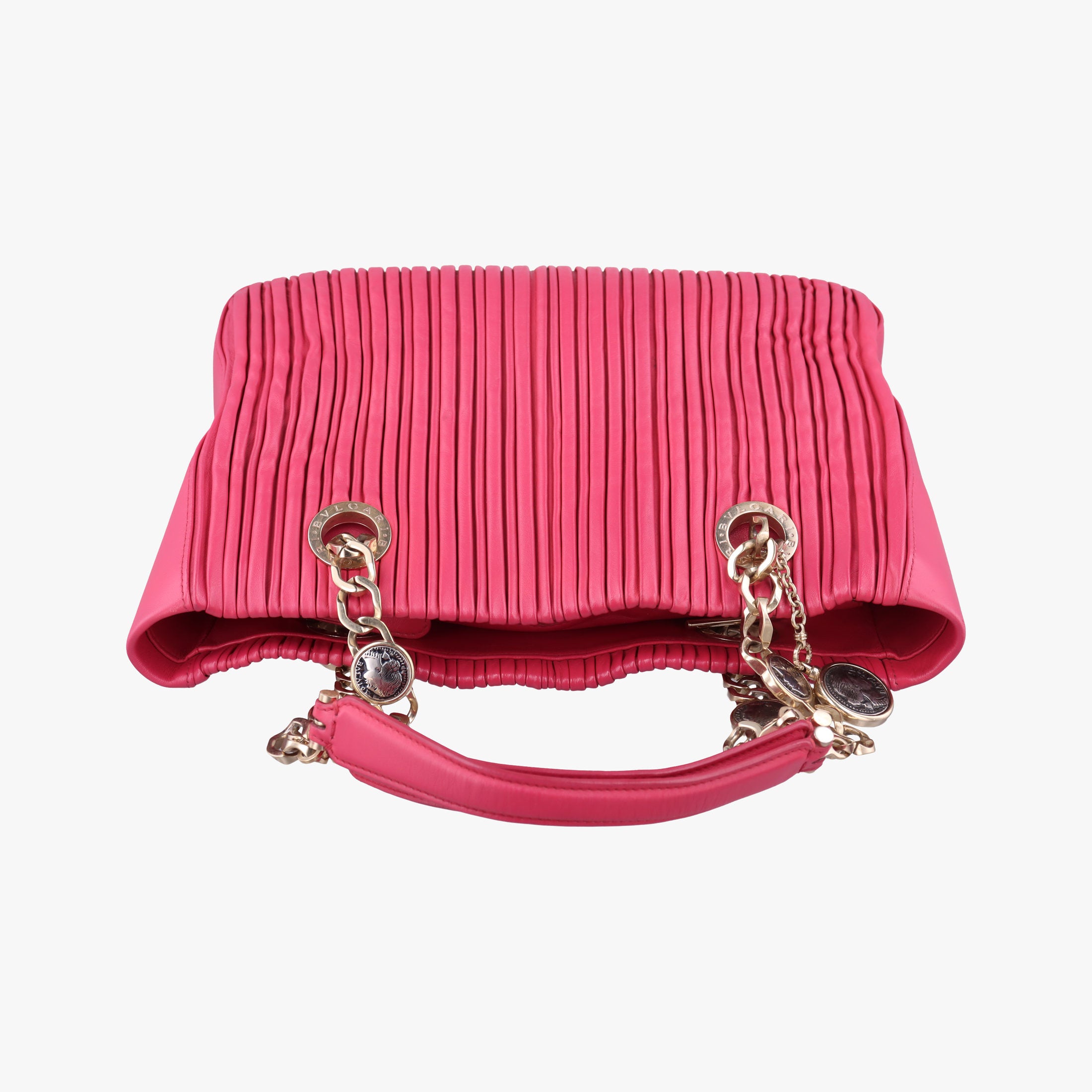 Secondhand Bvlgari Monte Red leather  handbag | stylenewstar