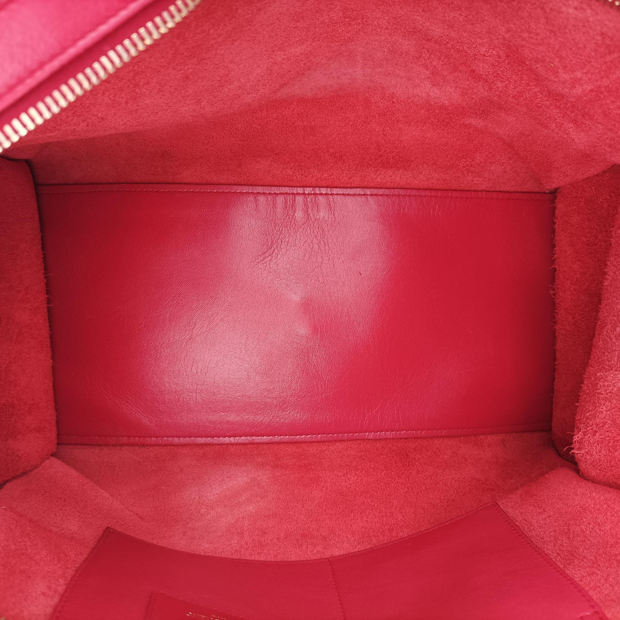 Pre-owned Yves Saint Laurent Y Ligne Petit Cabas Red Leather 311210 shoulderbag | stylenewstar