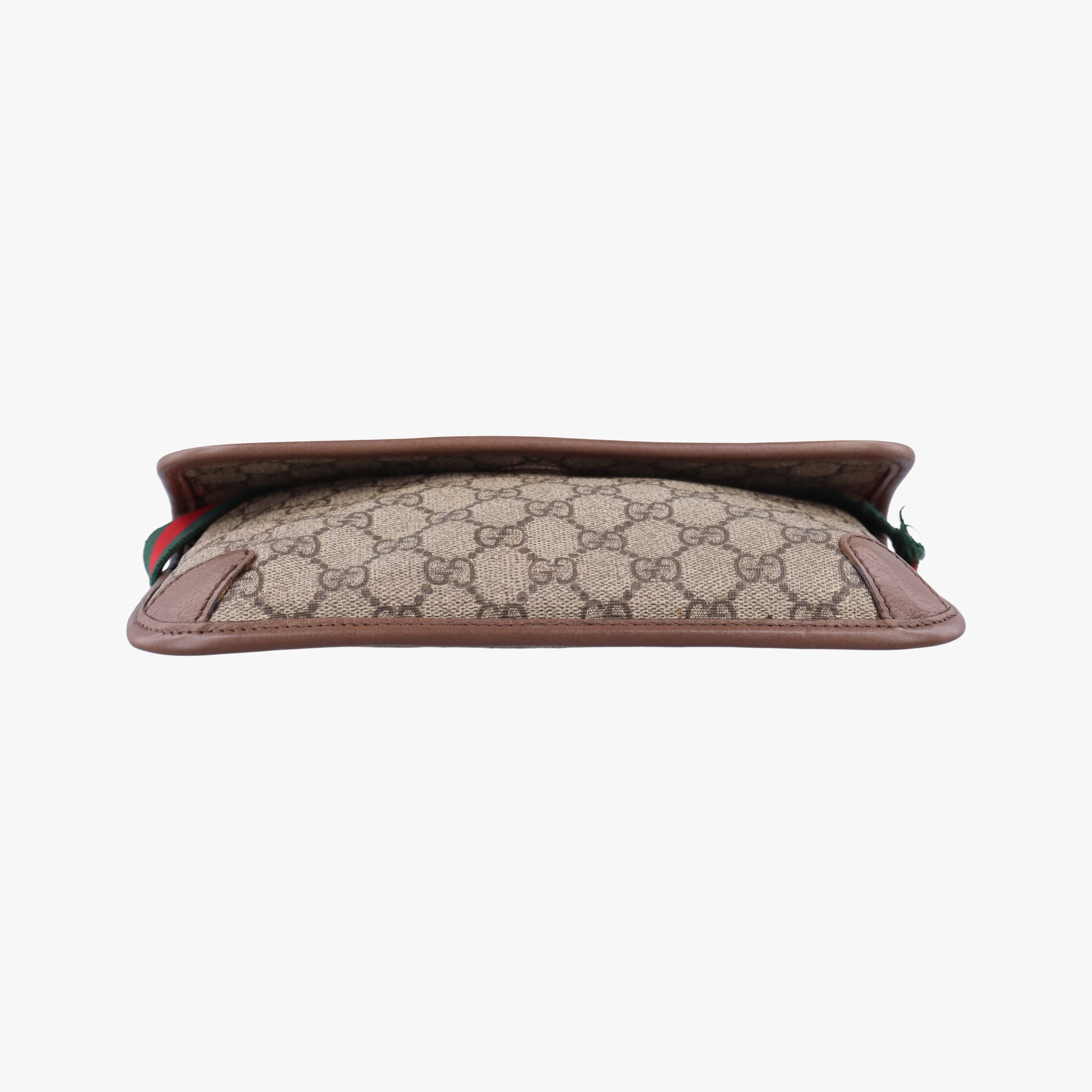 Secondhand Gucci NEO VINTAGE GG Supreme beige×Brown PVC coated canvas×Leather 493930 shoulderbag | stylenewstar